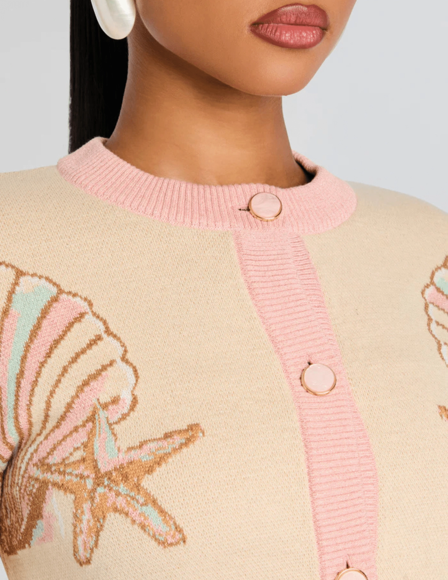 Simple Cozy Retrof??te Bellina Knit Jacket-SALE