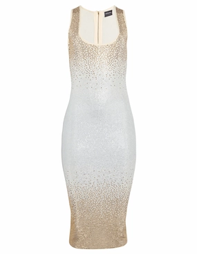 Retrof??te Essie Embellished Knit Midi Dress Weekend Ready