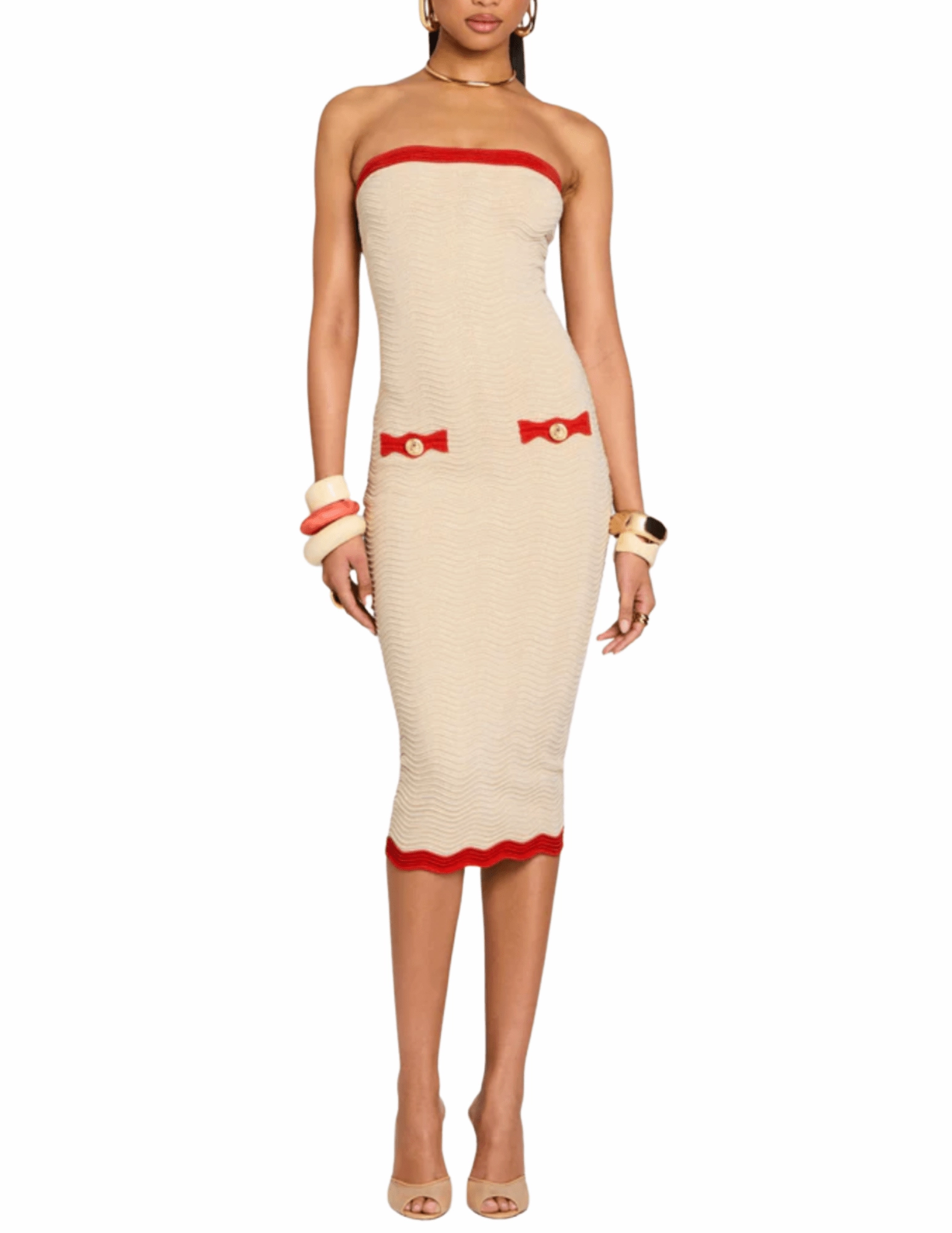 Cozy Feel Retrof??te Kins Knit Midi Dress