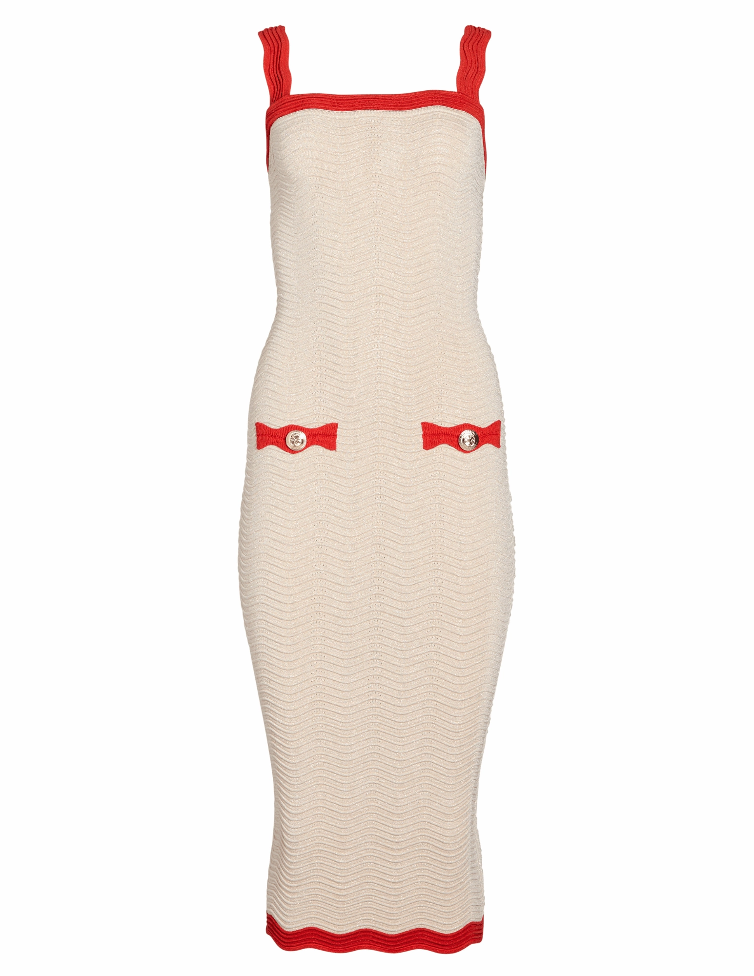 Retrof??te Kins Knit Midi Dress Tasteful Detail