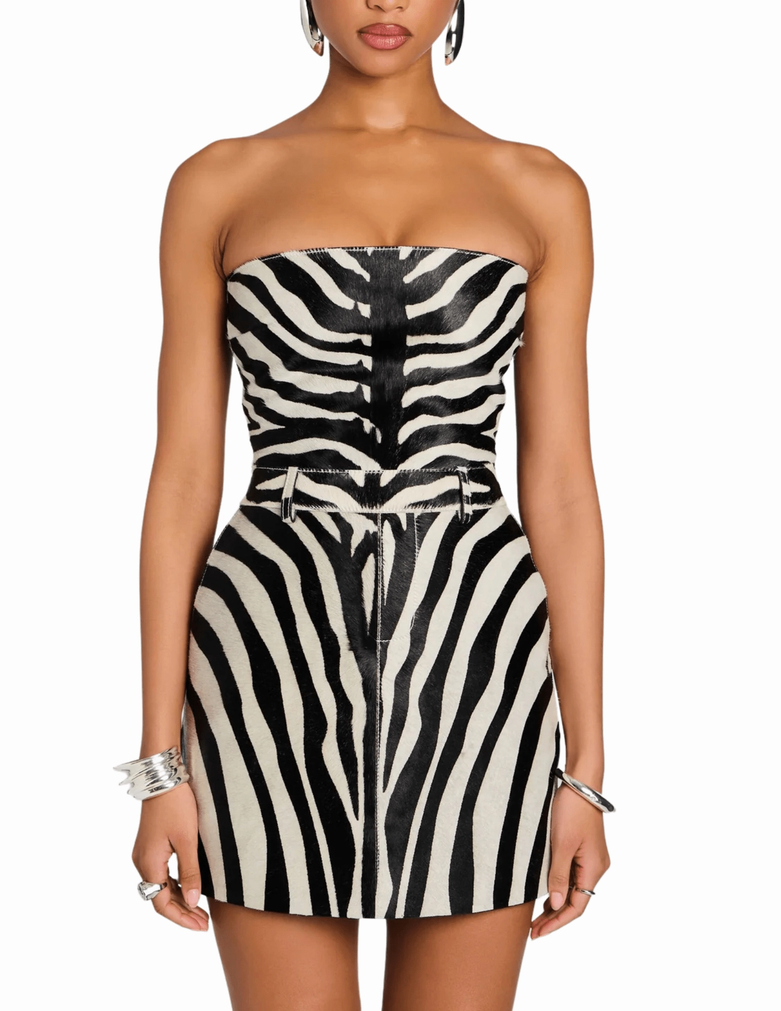 BreathableLining Casual Fit Retrof??te Manon Strapless Mini Dress