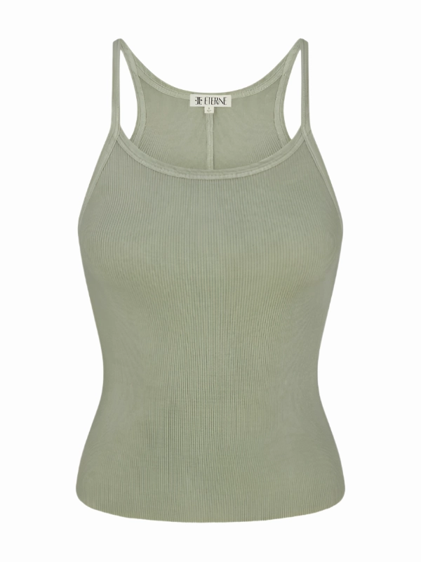Rib Tank in Sage All-Purpose AbrasionResistantEdging