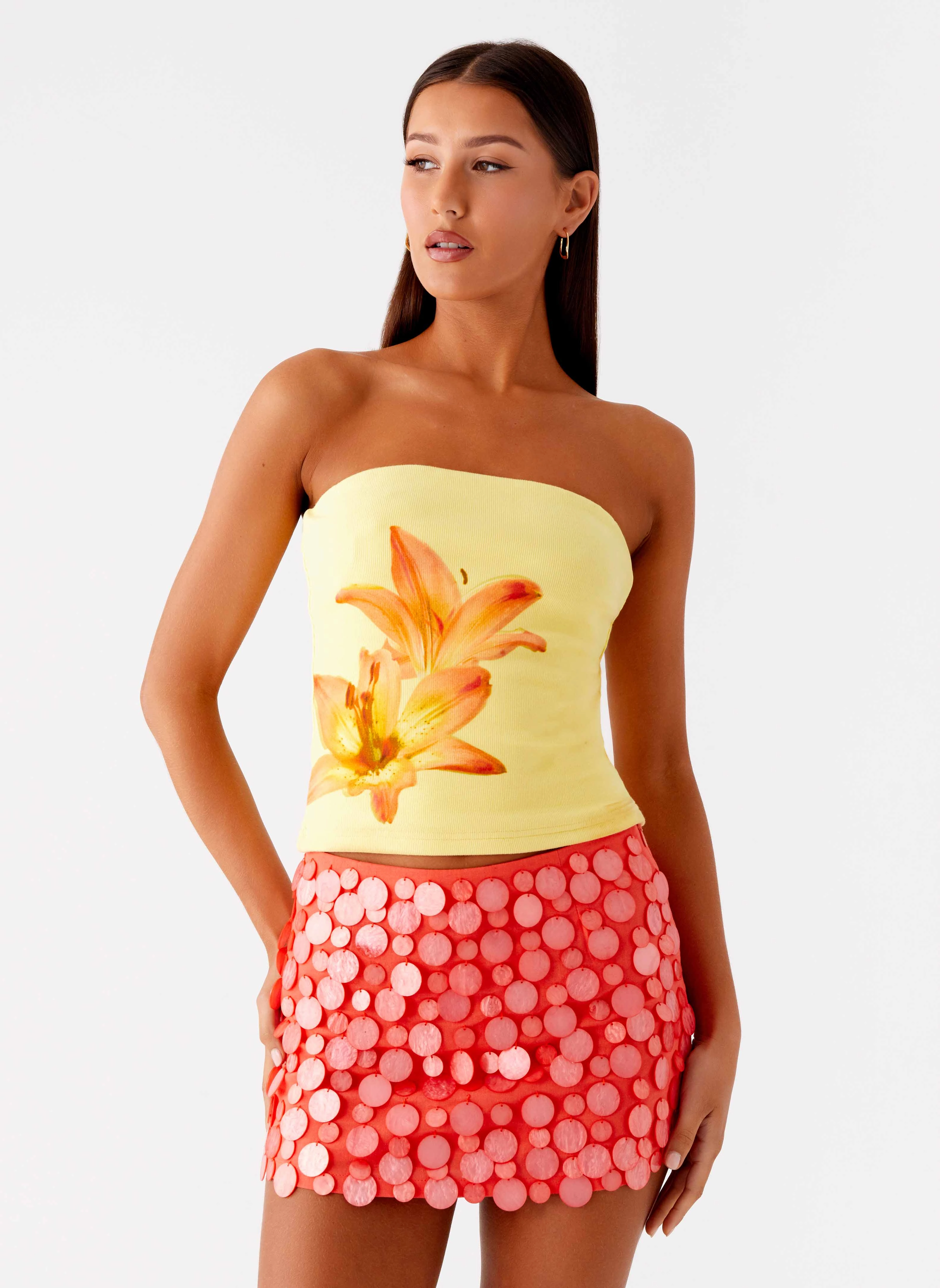 OdorResistant Danta Strapless Top - Yellow