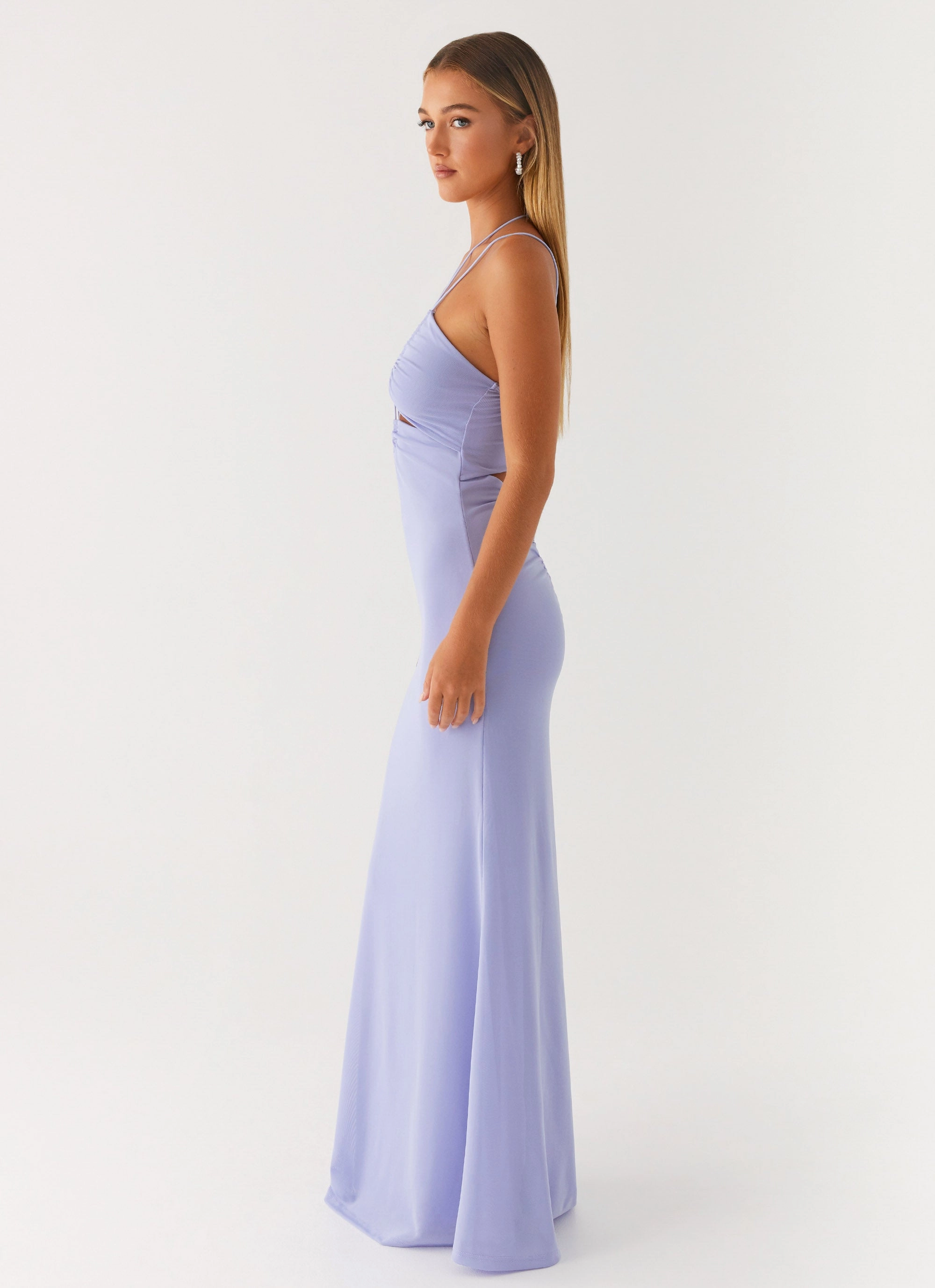Natural Tones Roberta Maxi Dress - Heather Blue