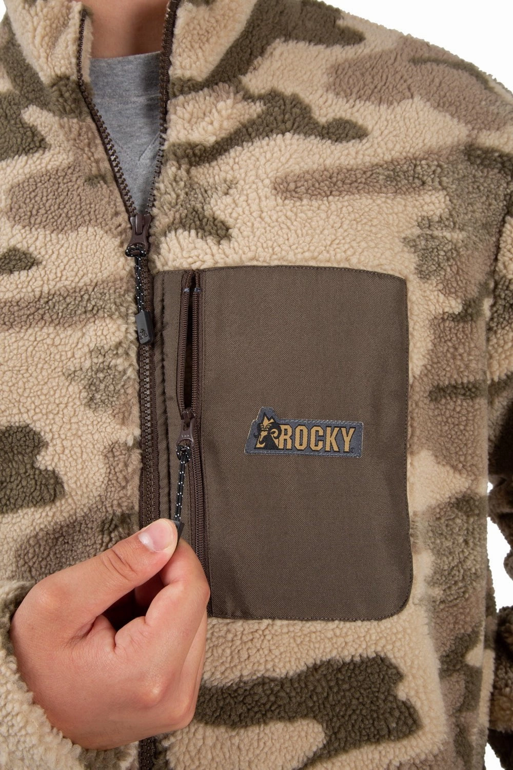 Comfortable Fabric Frictionless Lining Rocky Mens ProHunter Berber Venator Ww2 Fleece Fleece Jacket