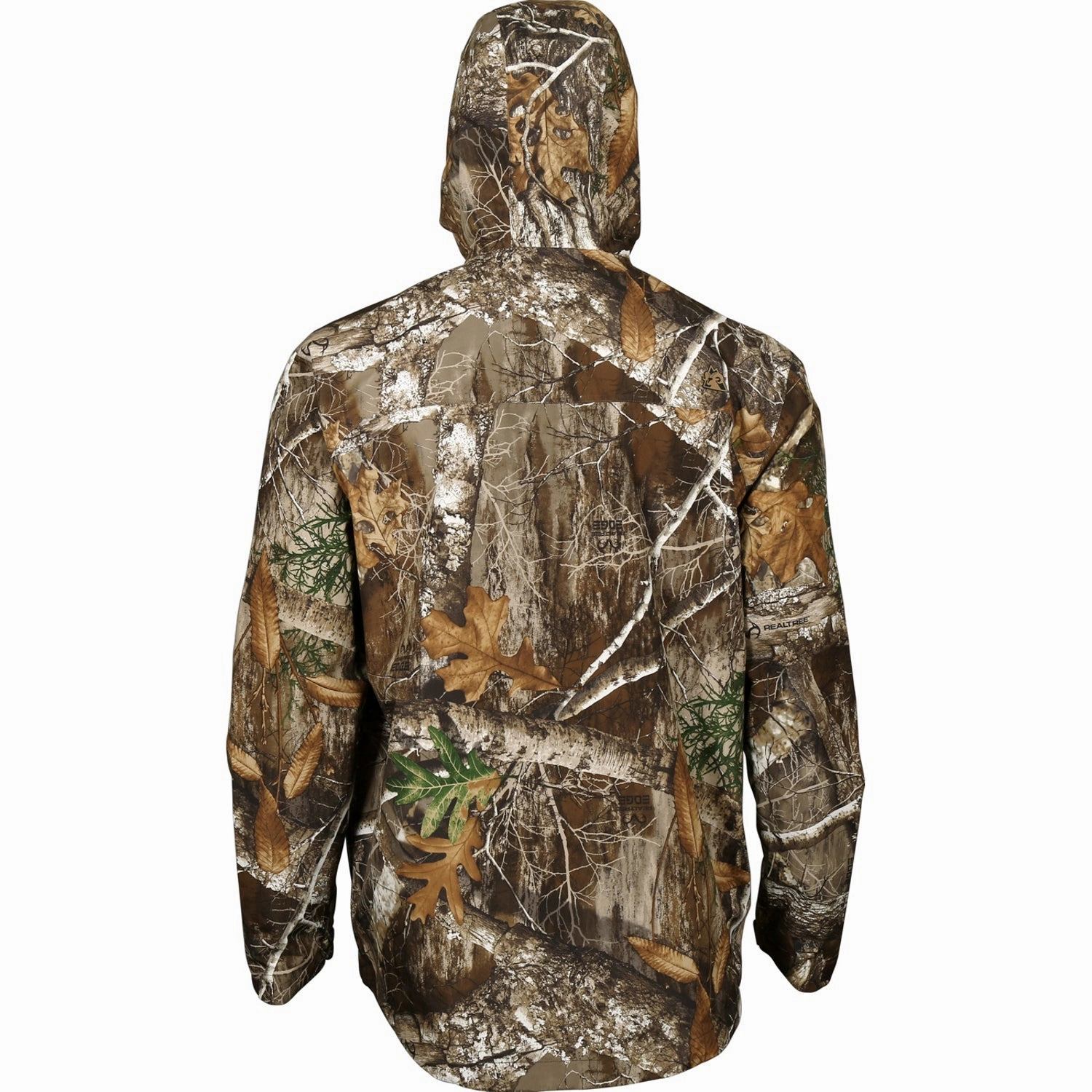 Rocky Mens ProHunter Rain Hood Realtree Edge Nylon Softshell Jacket Durable Outer Layer Thermal Reflective Lining
