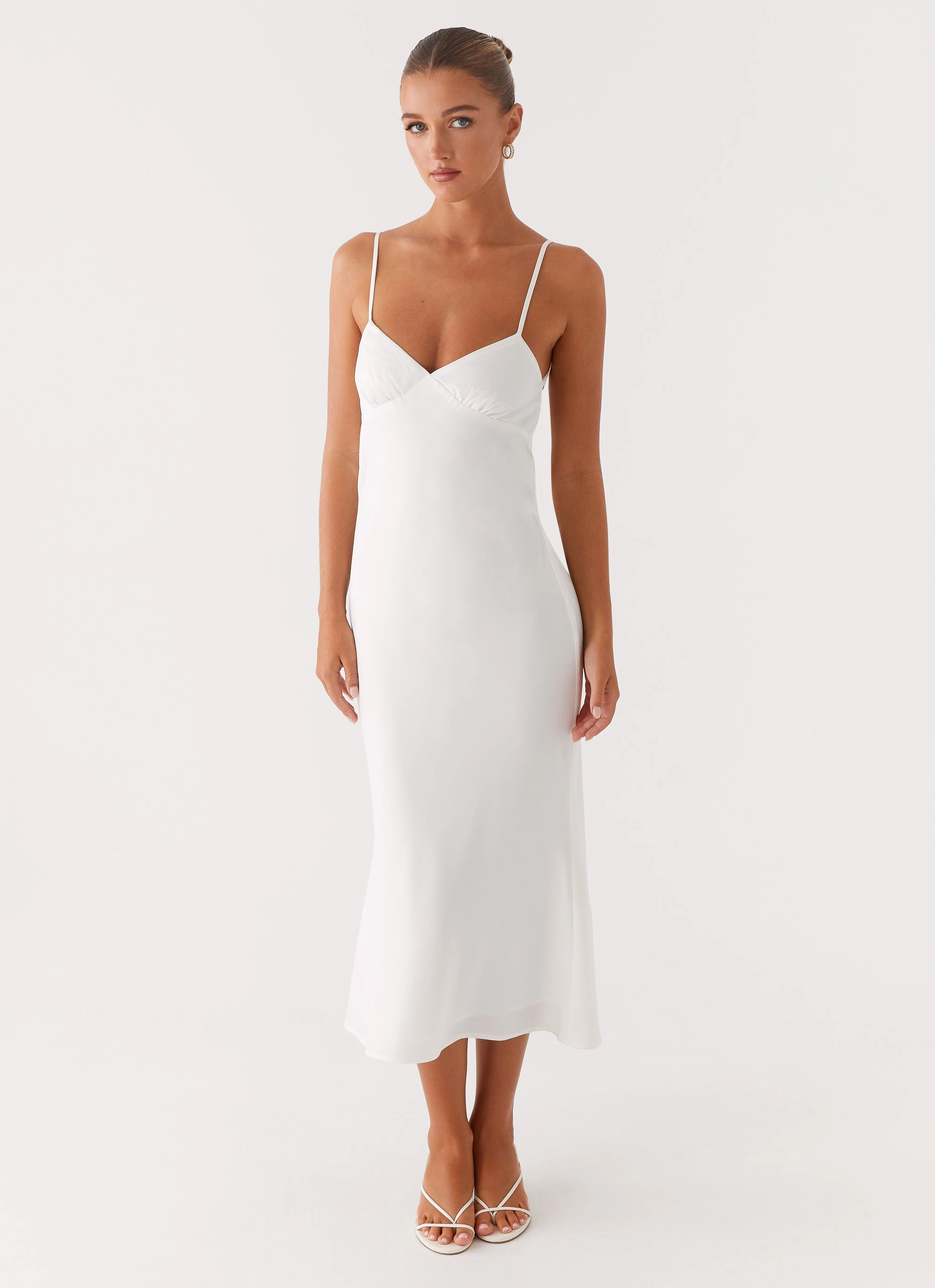 Bentley Midi Dress - White Fashion Forward