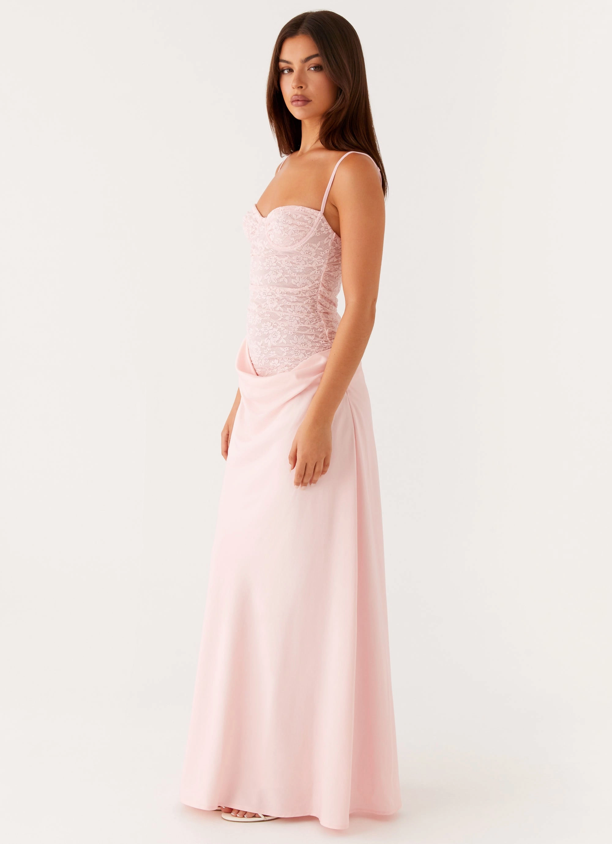 Romy Maxi Dress - Pink Floral design