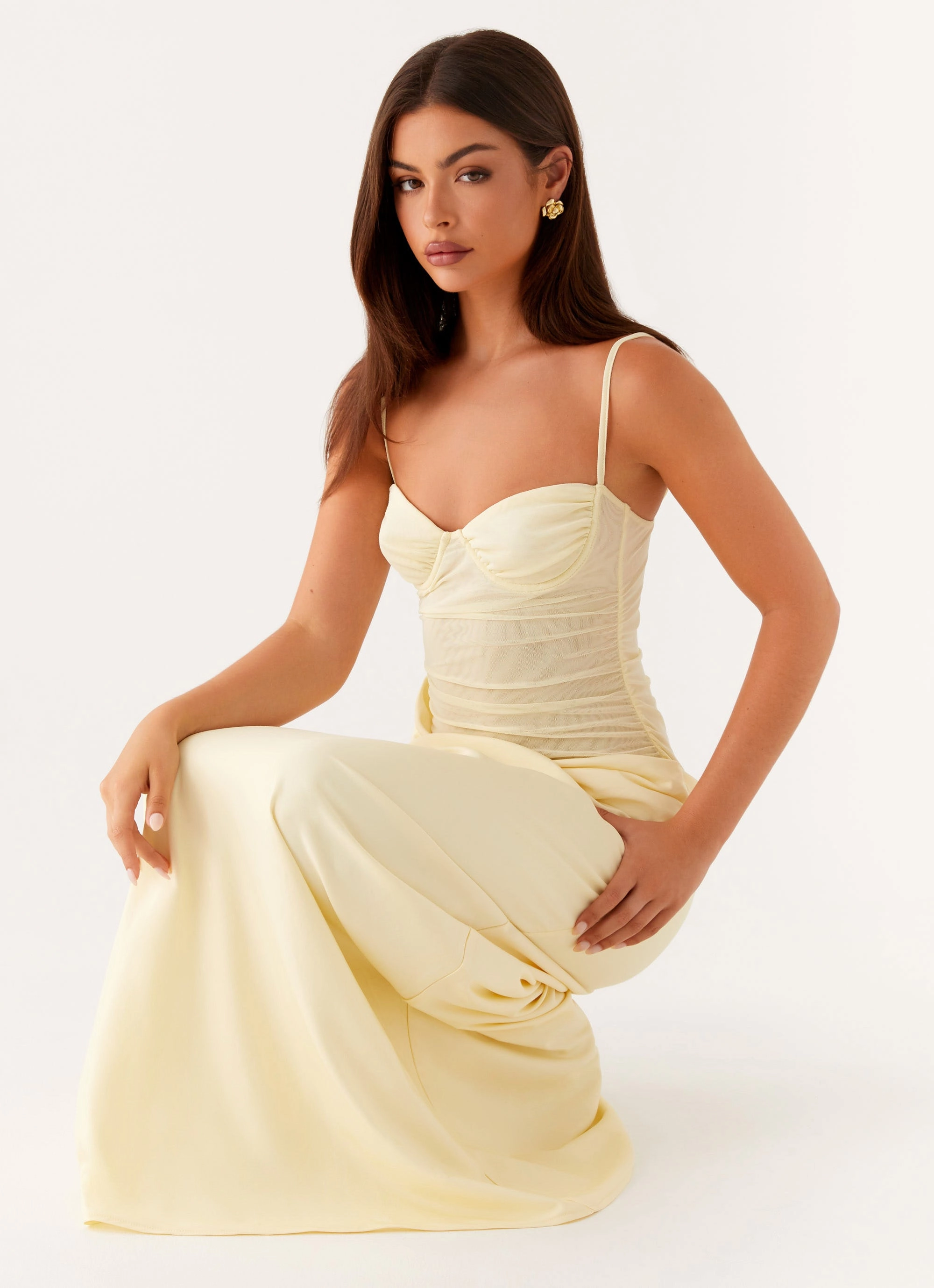 Romy Maxi Dress - Yellow Work Vibe Feel Good