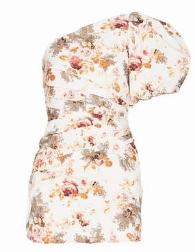 Ronny Kobo Garda One Shoulder Mini Dress Classic Elegance