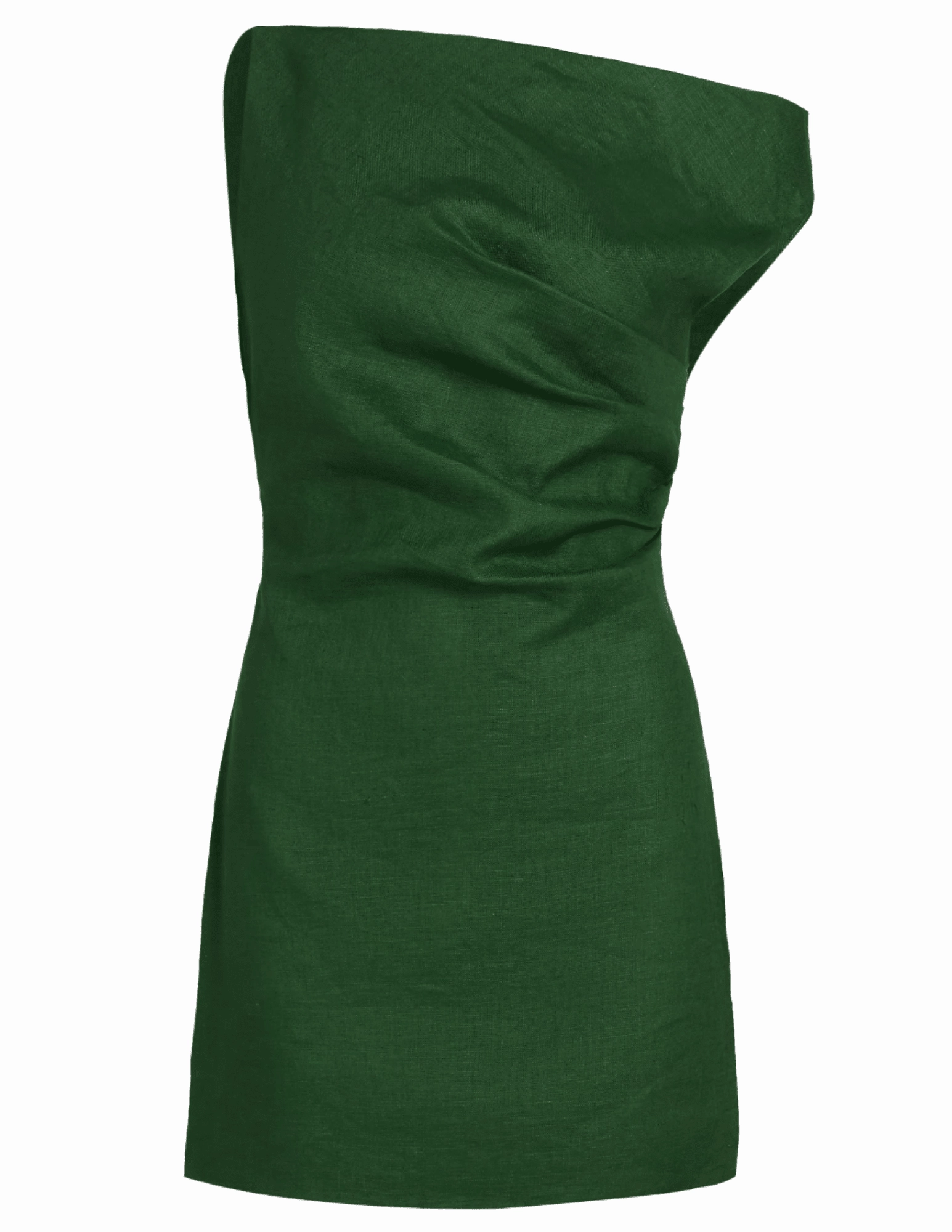 Ronny Kobo Winnie Draped Mini Dress Sheer Look