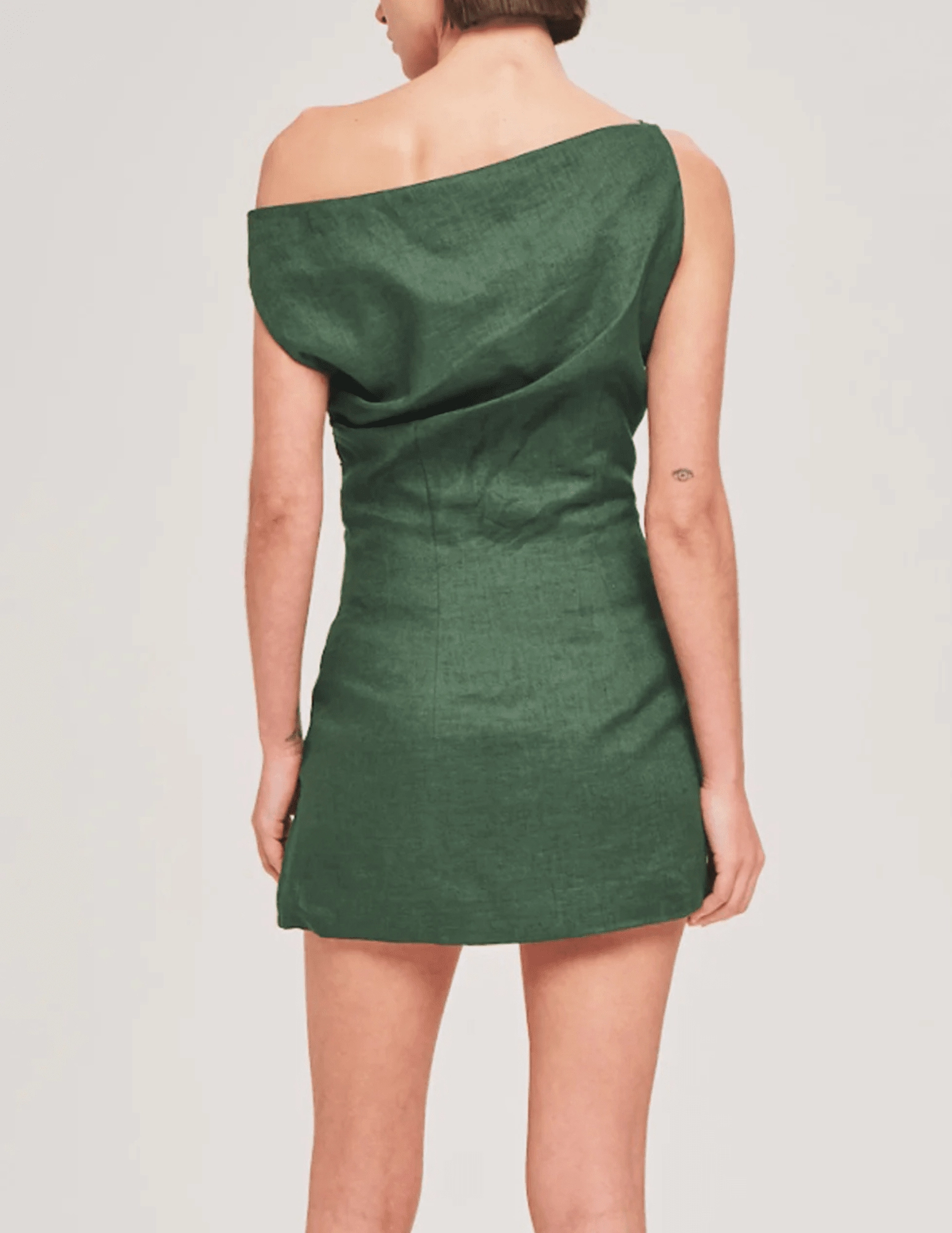 Ronny Kobo Winnie Draped Mini Dress Flattering Shape Look