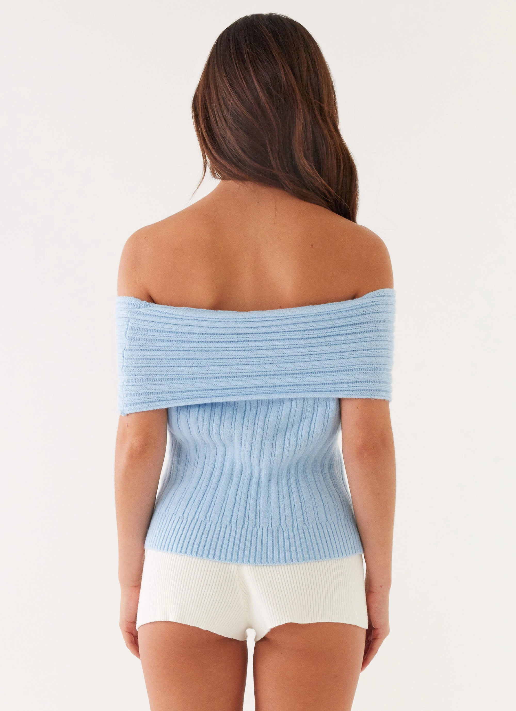 StretchFit Ventilated Side Panels Rosen Knit Top - Blue