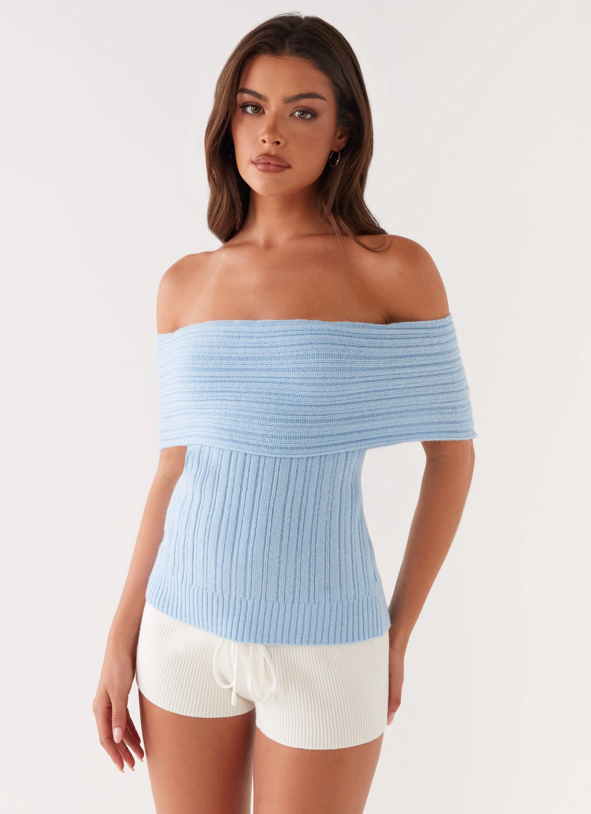 Rosen Knit Top - Blue ButtonFront Outdoor Apparel