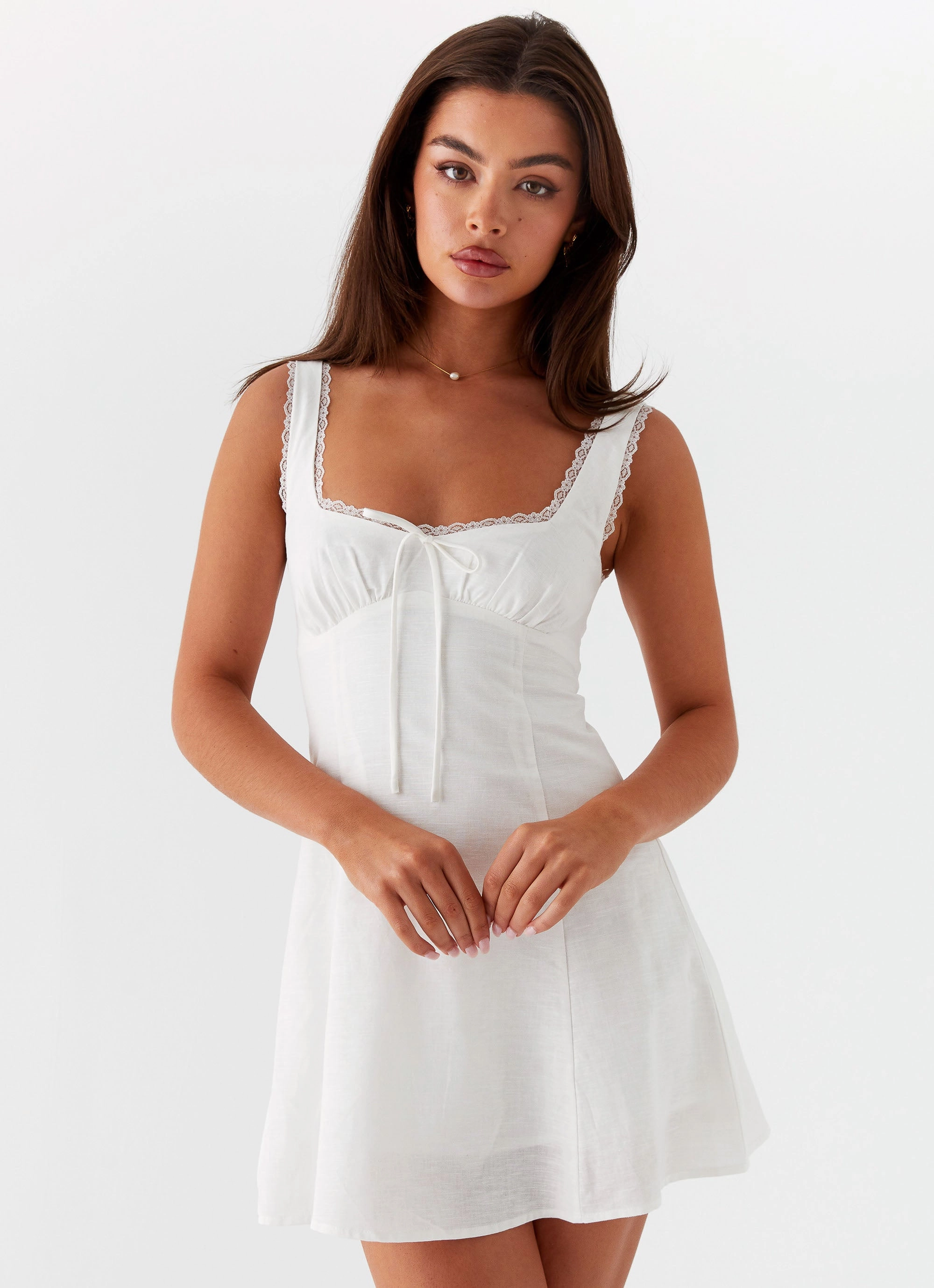 Flattering Wearable Rowena Mini Dress - White