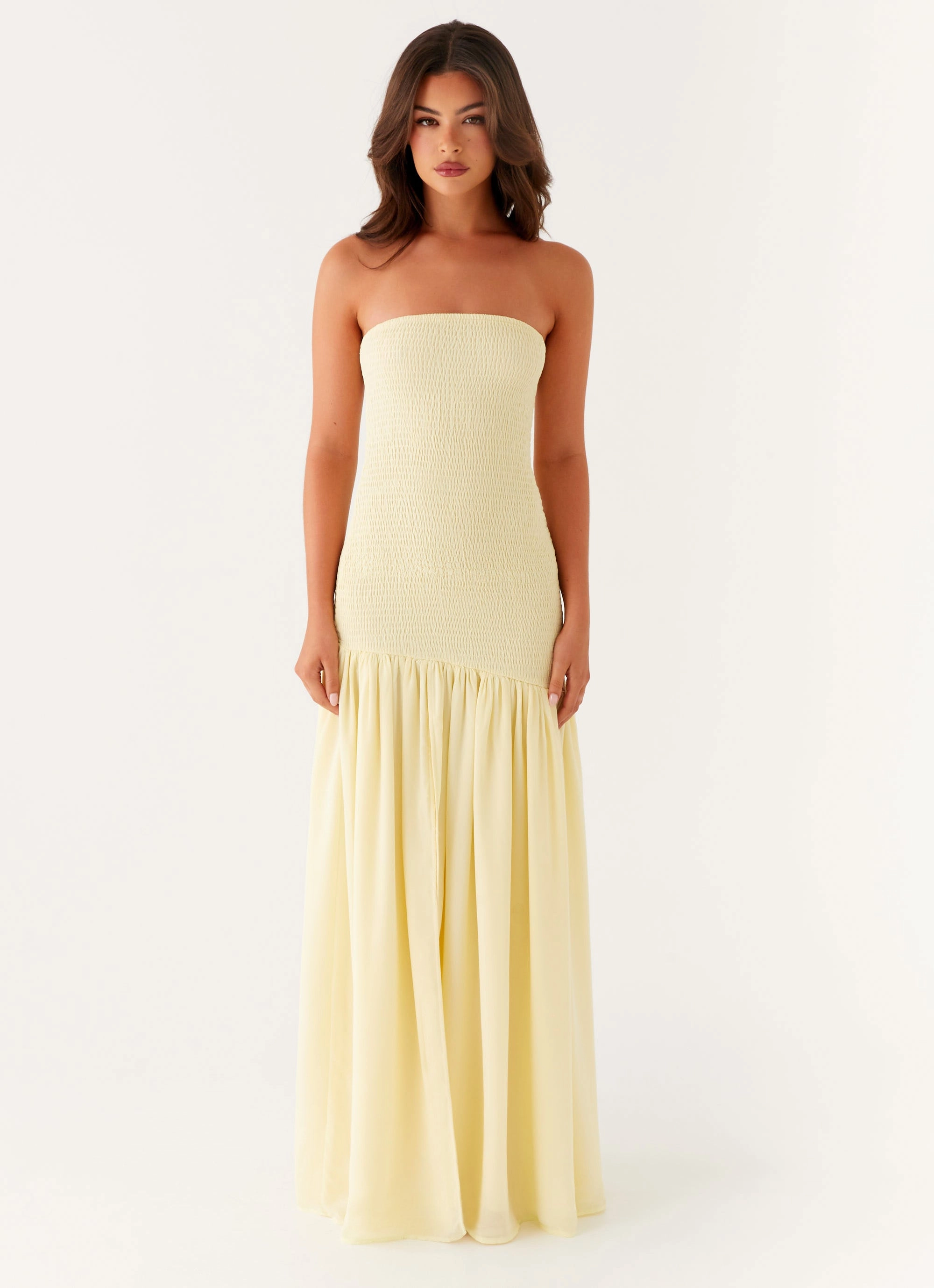 Tie-Detail Royce Maxi Dress - Yellow