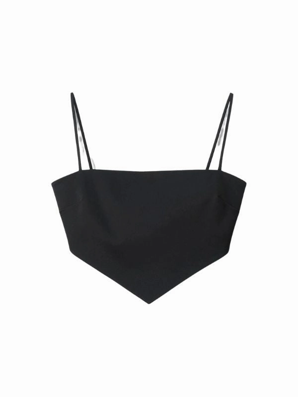 Rue Top in Black Wind Resistant Fabric HypoallergenicFabric