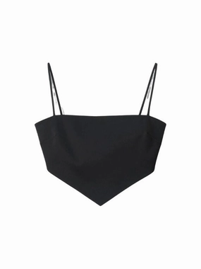 Rue Top in Black Wind Resistant Fabric HypoallergenicFabric