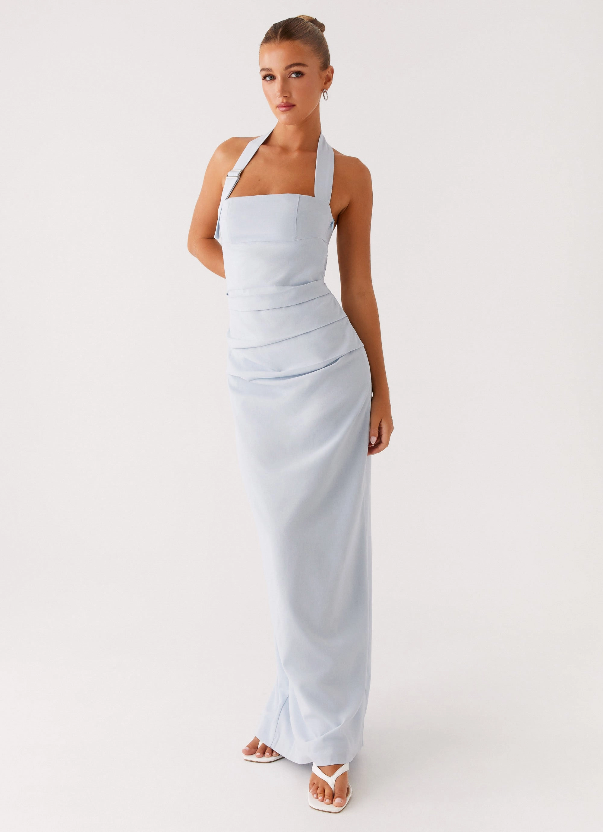 Rumour Has it Maxi Dress - Blue Soft fabric piece Flattering Style Fit