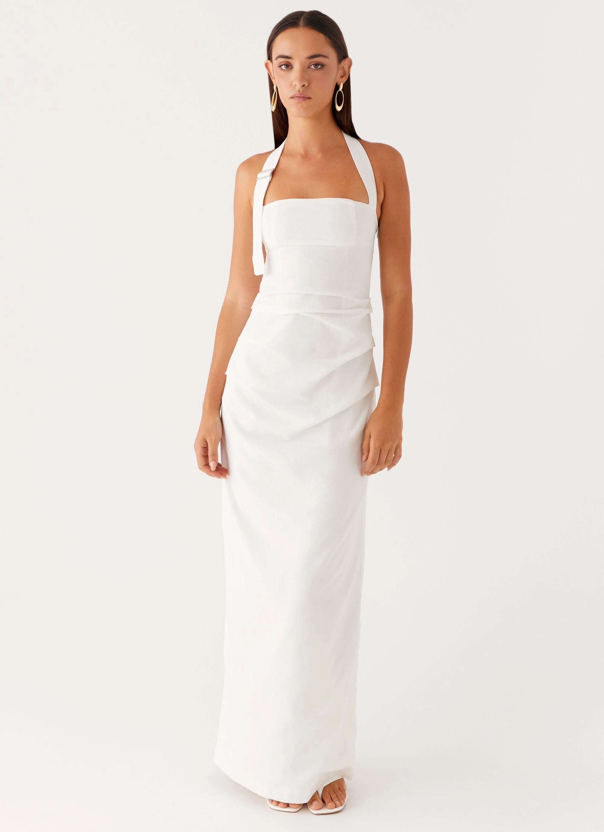 Poised Vibe Rumour Has it Maxi Dress - White