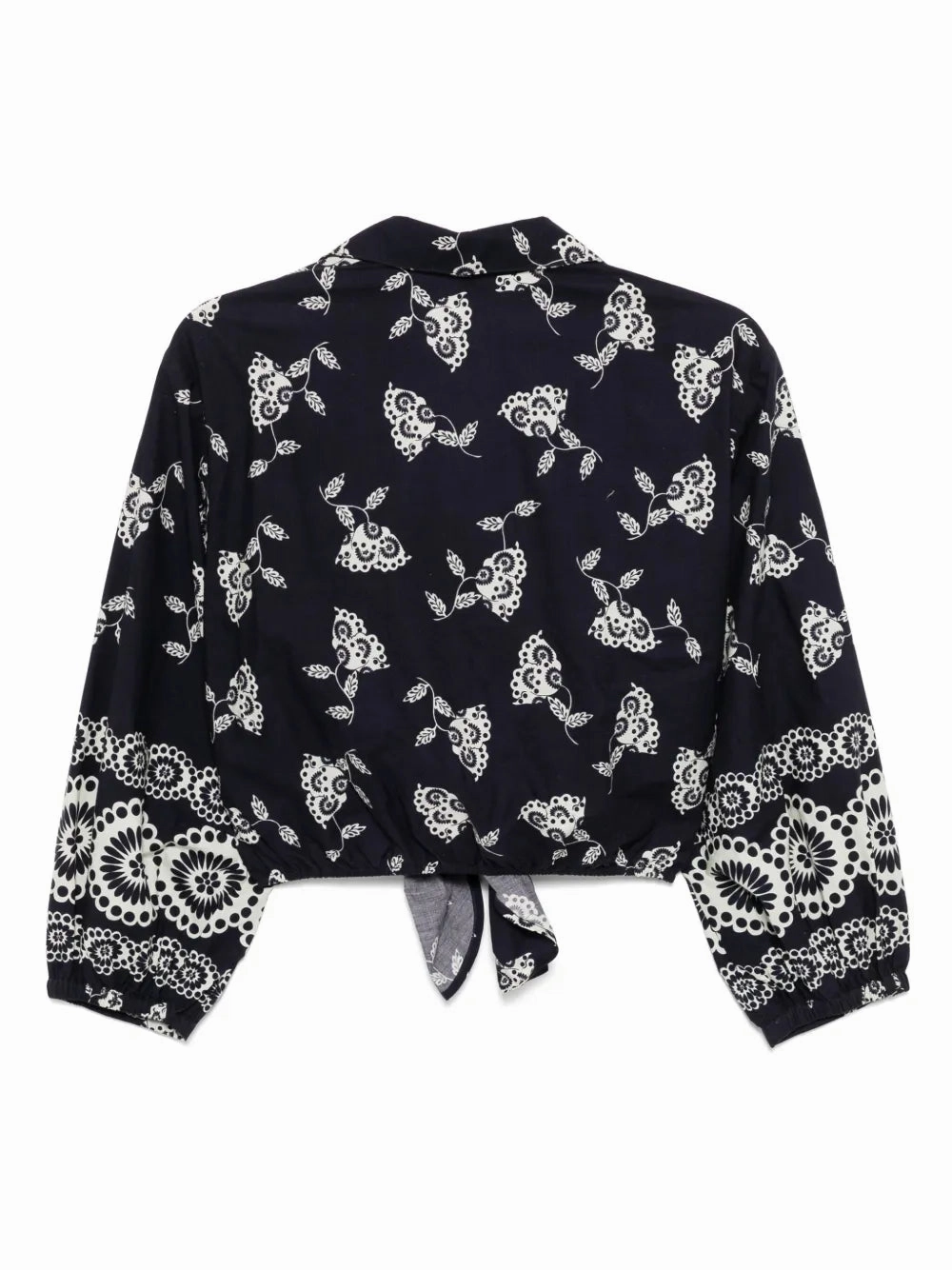 FoamReinforcedCollar Rumson Top in Floret Evening Blue