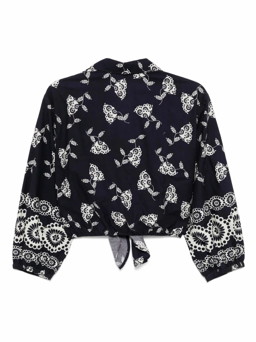 Sustainable Cotton LightweightConstruction Rumson Top in Floret Evening Blue