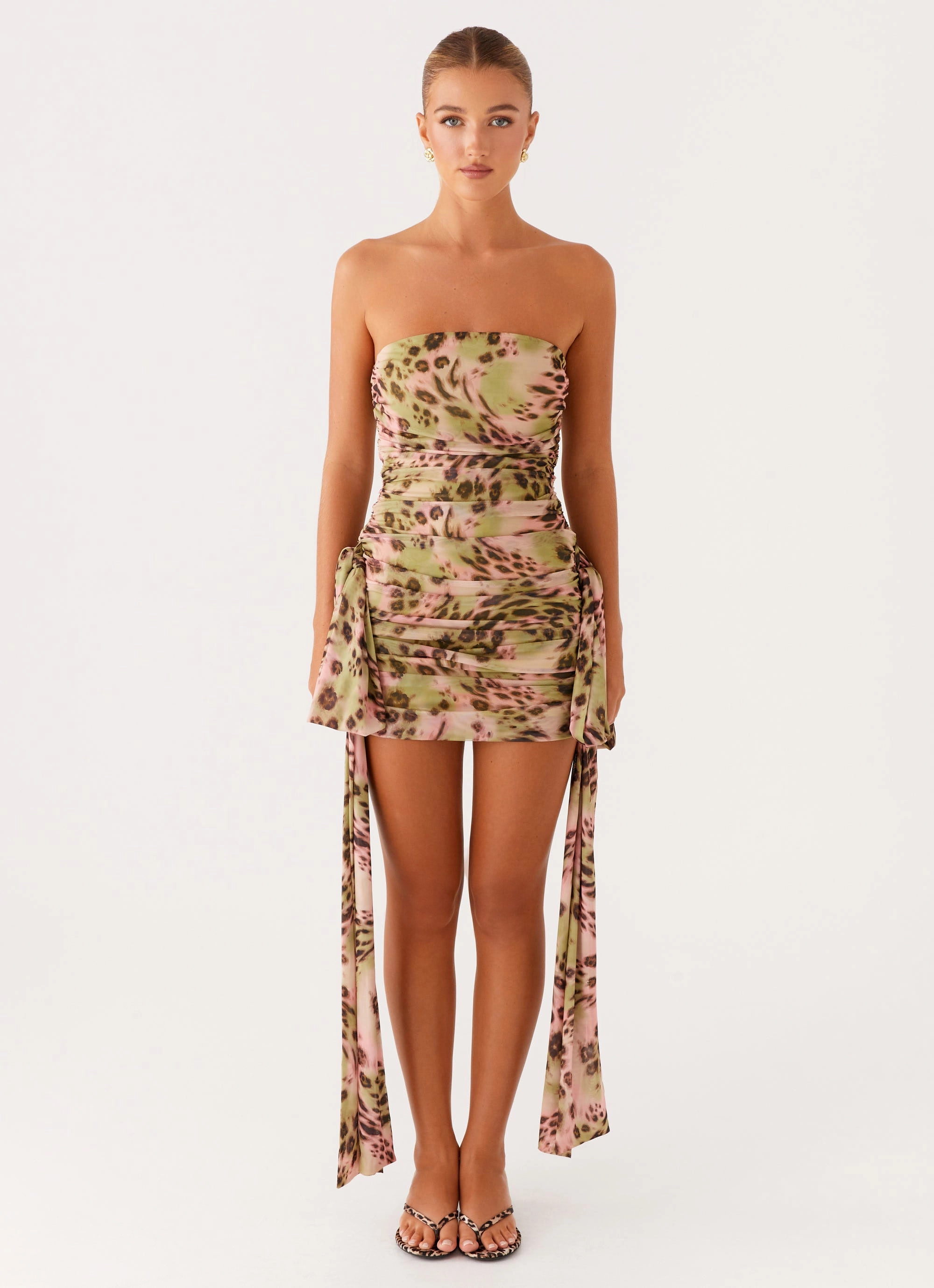 Timeless Wear Georgie Mini Dress - Swirl Leo