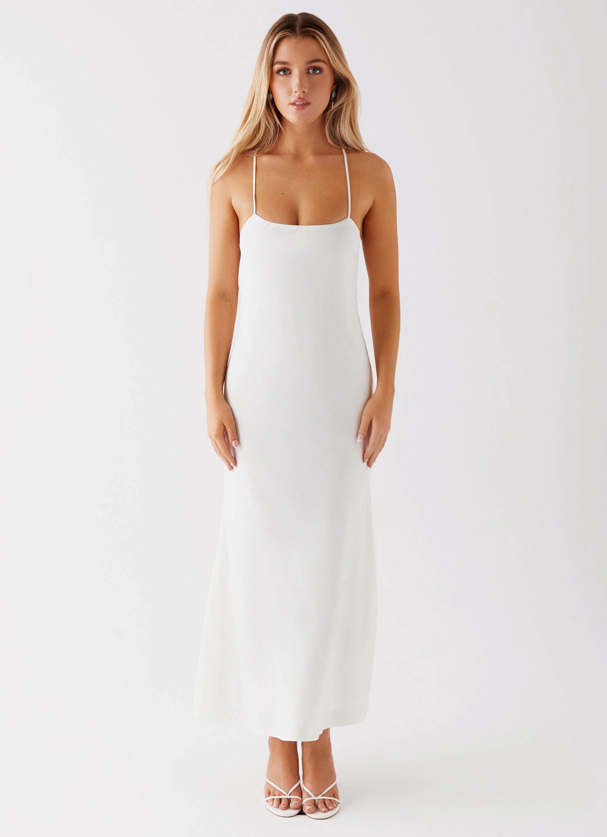 Runway Royalty Maxi Dress - White Stylish Vibe