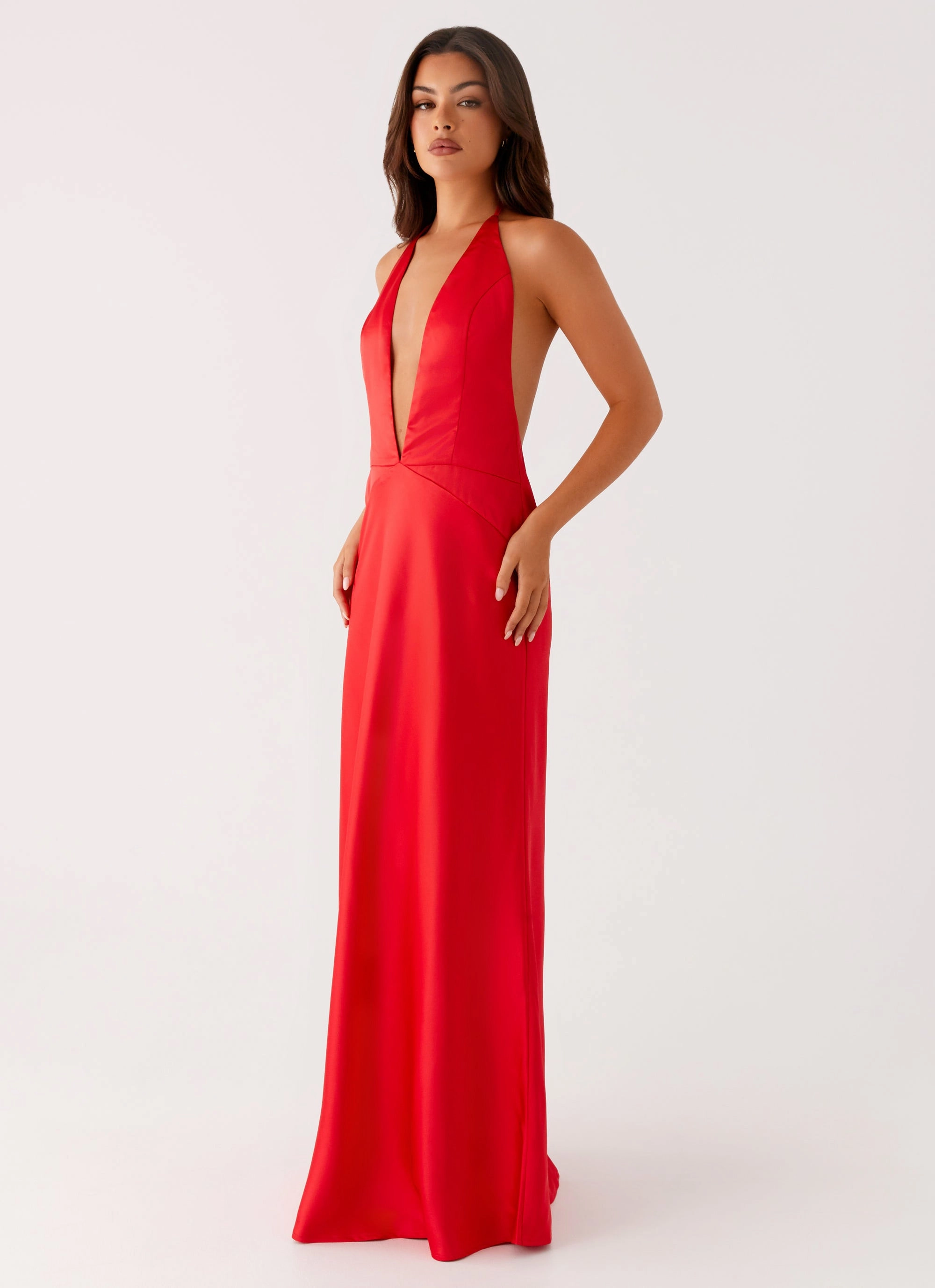 MoistureWickingTechnology Daily Chic Idol Maxi Dress - Red