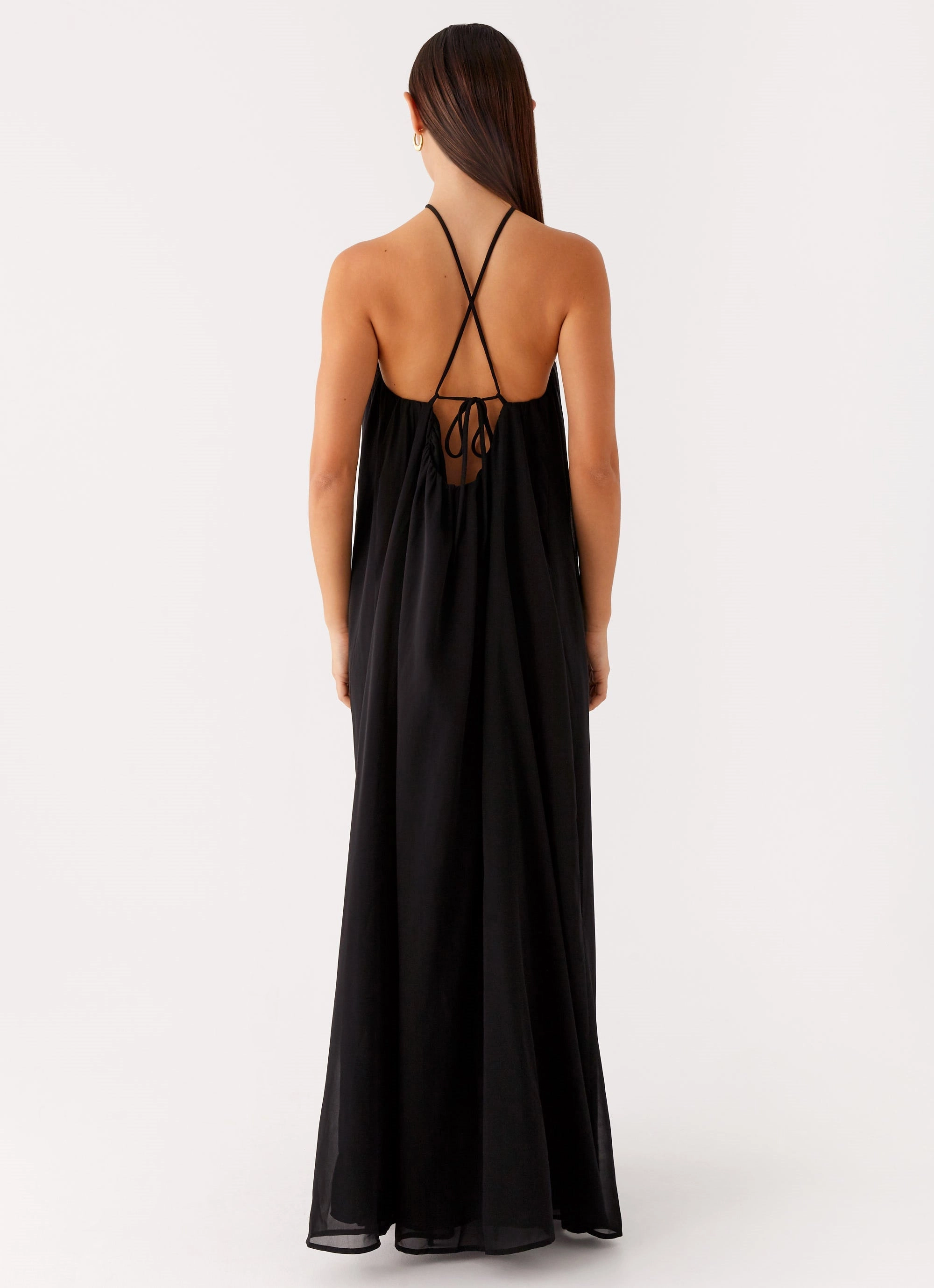 Saba Maxi Dress - Black Soft and Smooth