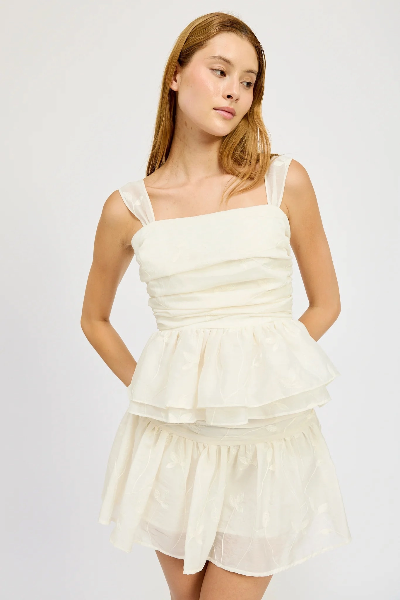 Sadie Top - Ivory Tencel Blend Fabric