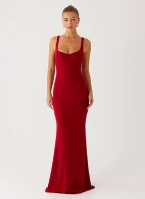 Easy Vibe Safiya Maxi Dress - Maroon