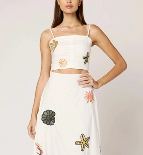 TwoToneEffect YarnBlend Sage Top | Ivory Multi