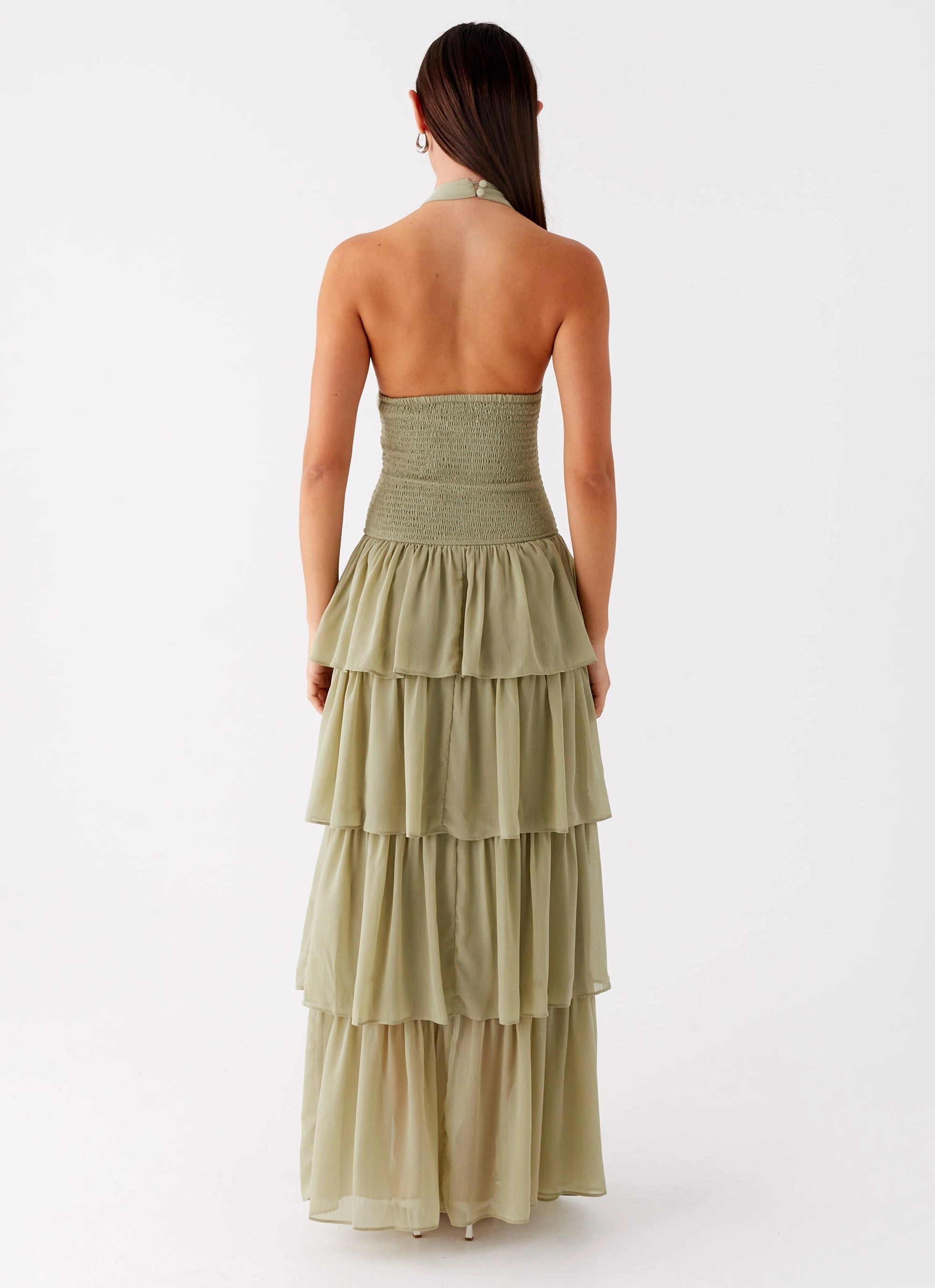 Tailored Comfort All-season Salma Maxi Dress - Sage