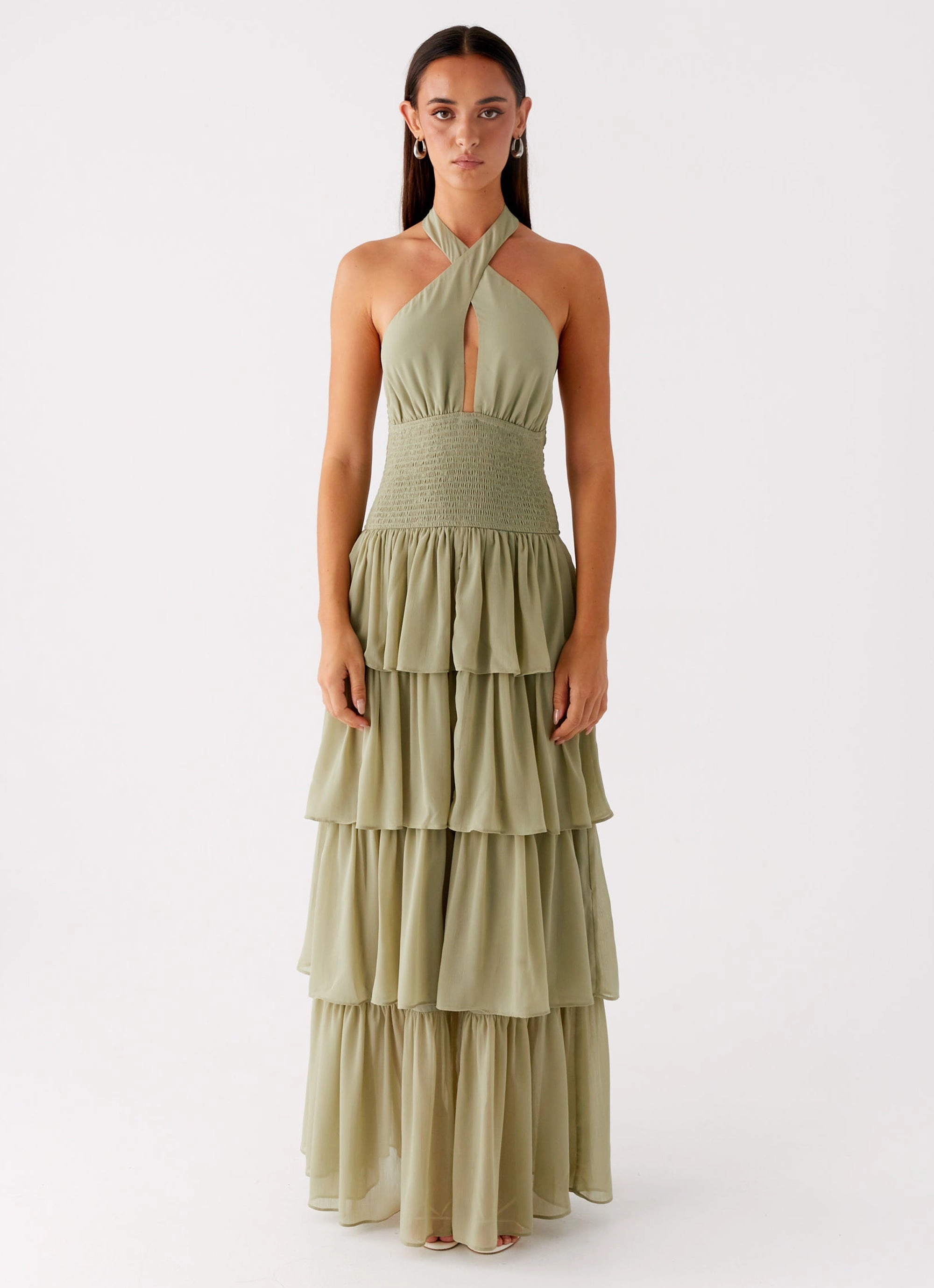Salma Maxi Dress - Sage TemperatureRegulatingFabric