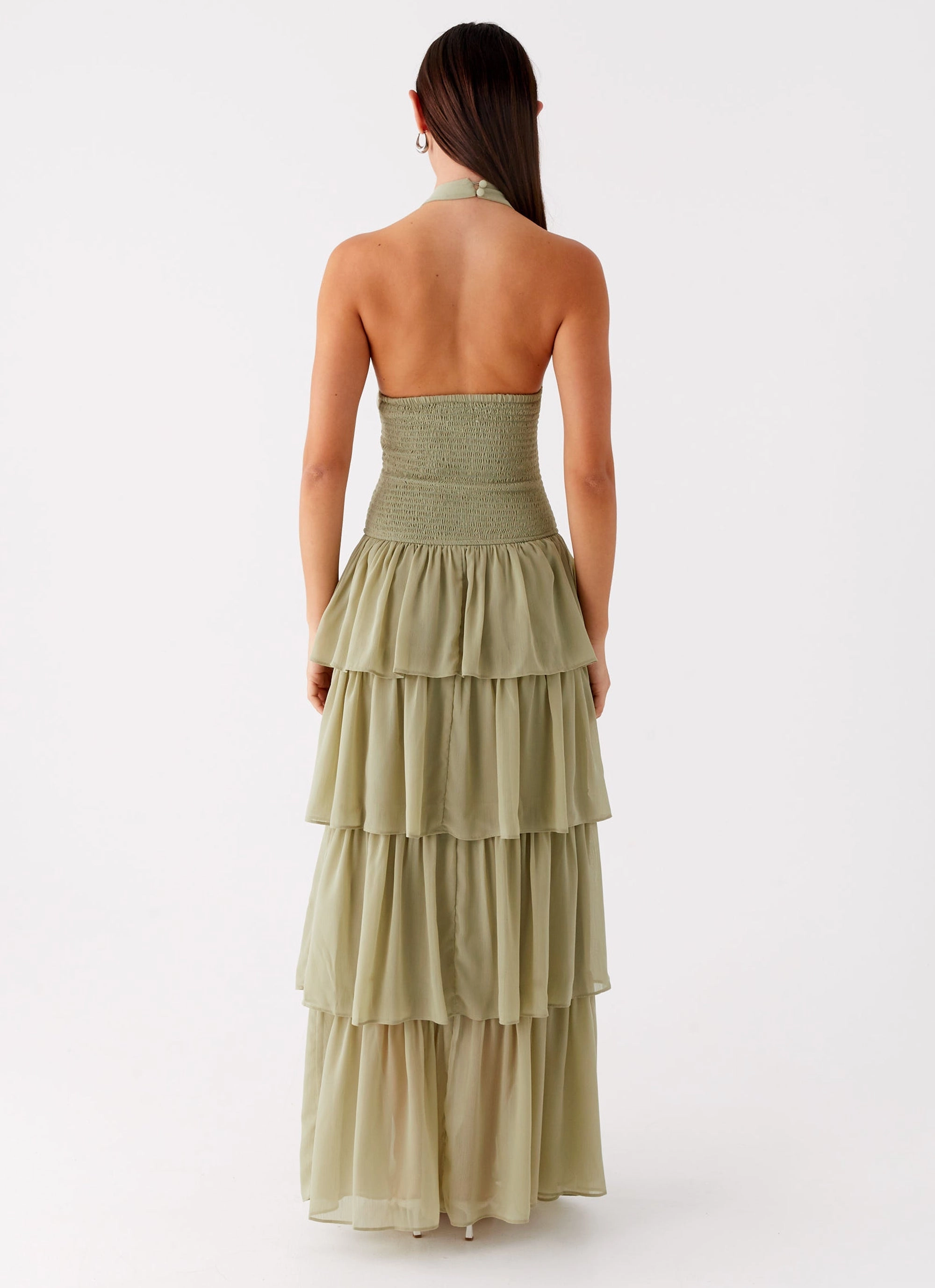 Olive Fresh Salma Maxi Dress - Sage