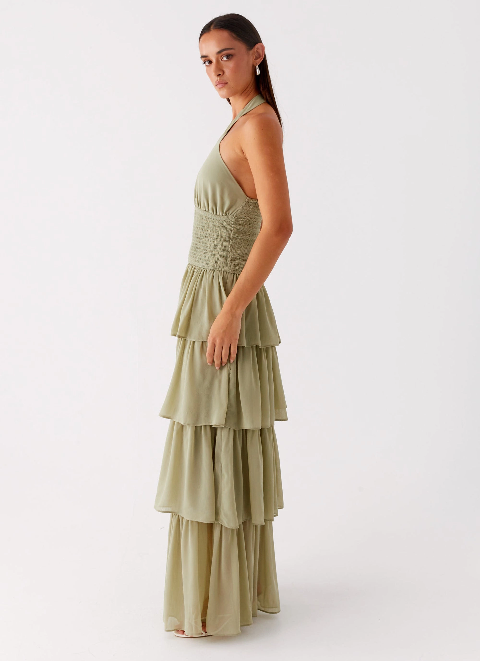 Salma Maxi Dress - Sage Day To Night Tie-Detail