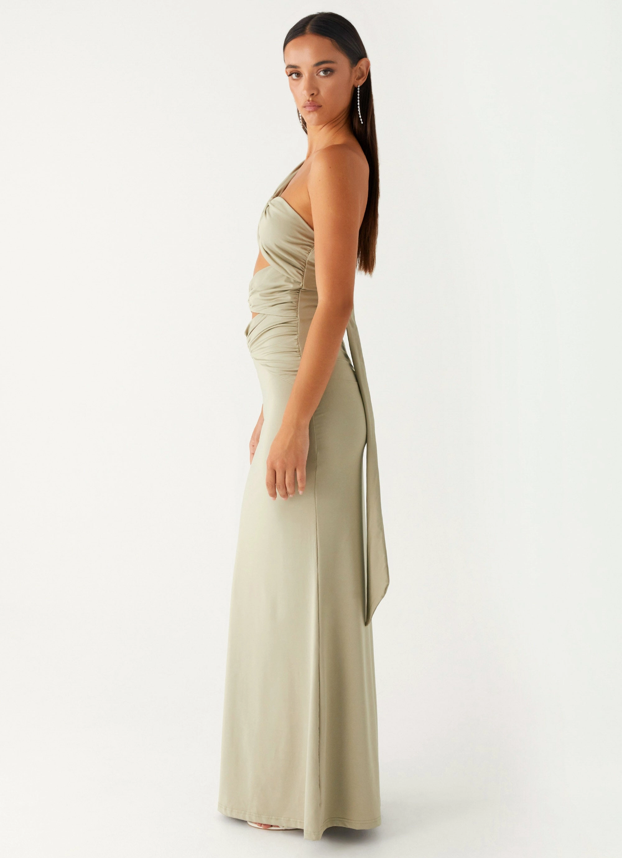Christie Maxi Dress - Sage Refined fit