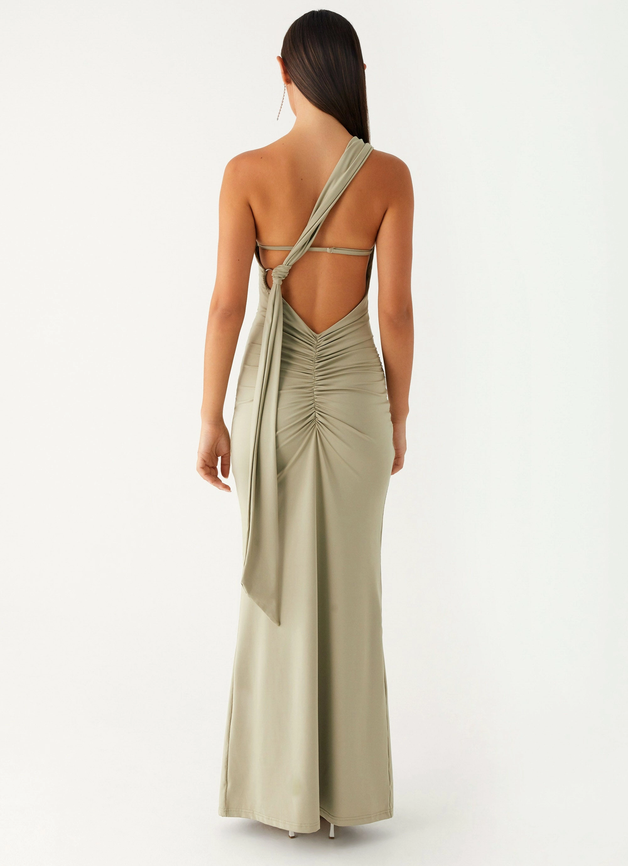 Christie Maxi Dress - Sage Ribbed-Texture