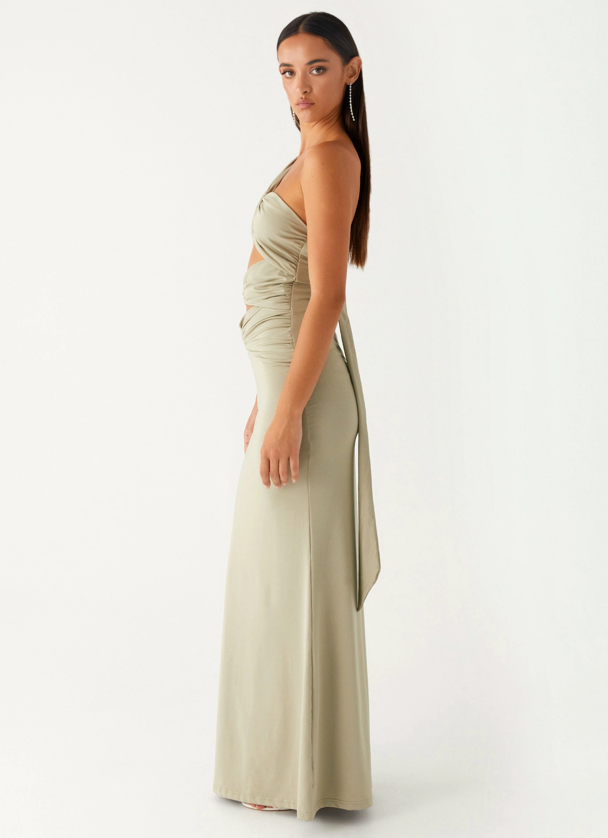 Christie Maxi Dress - Sage Smooth Tone Dual Tones