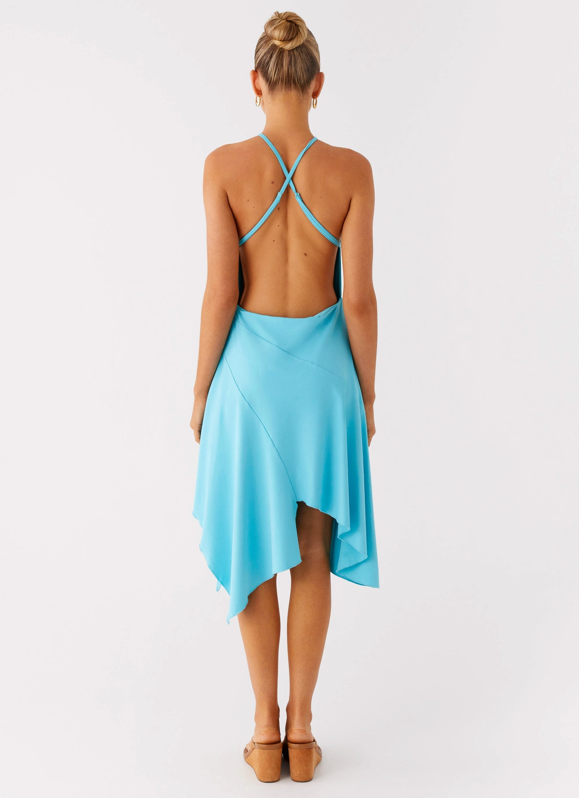 Salt Kiss Midi Dress - Turquoise Sleek Movement