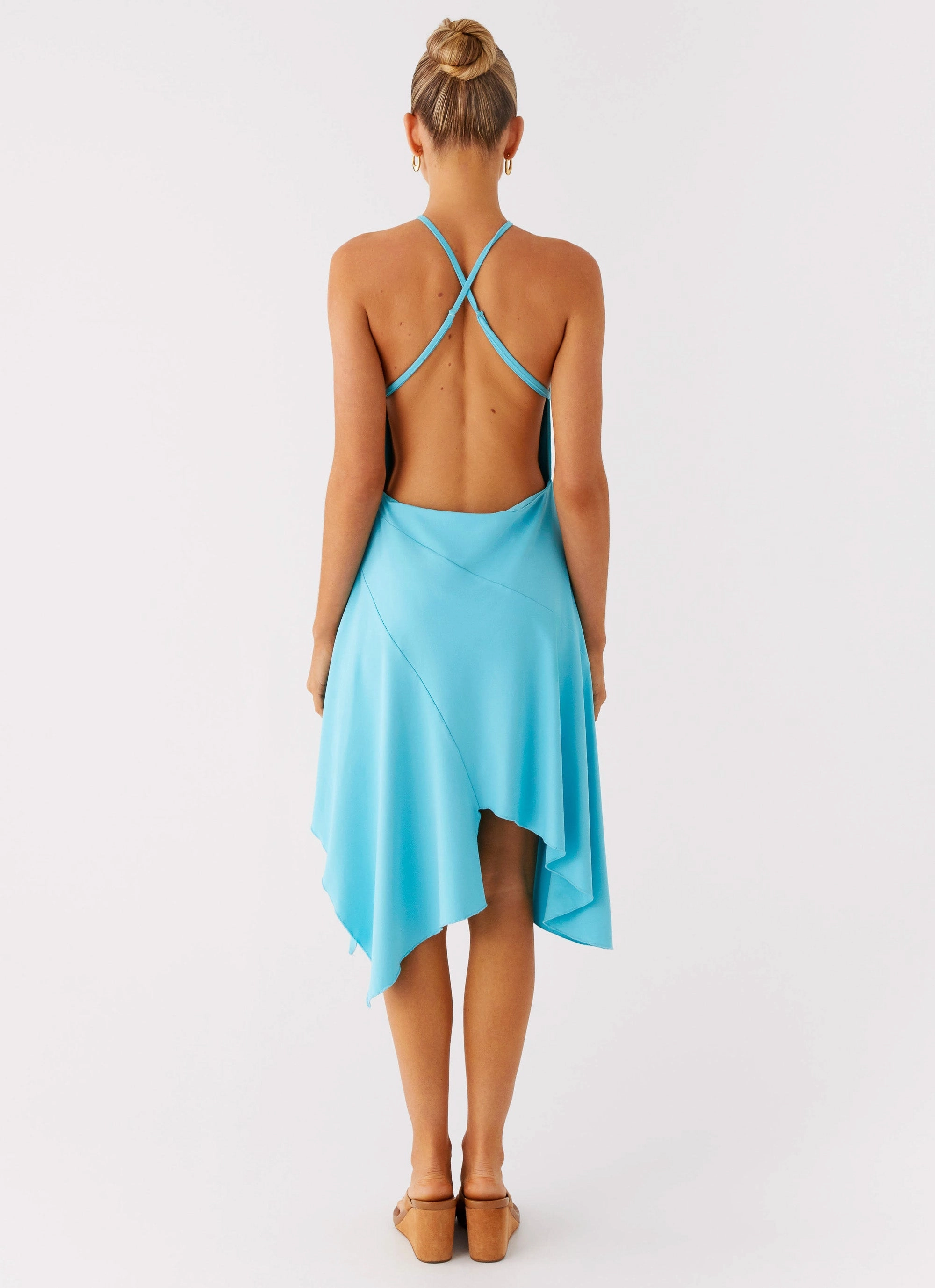 Salt Kiss Midi Dress - Turquoise Urban Wear Luxury Feel