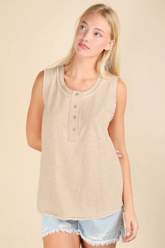 Karly Solid Knit Sleeveless Comfy Top Ultra Soft Lining low - temperature environment