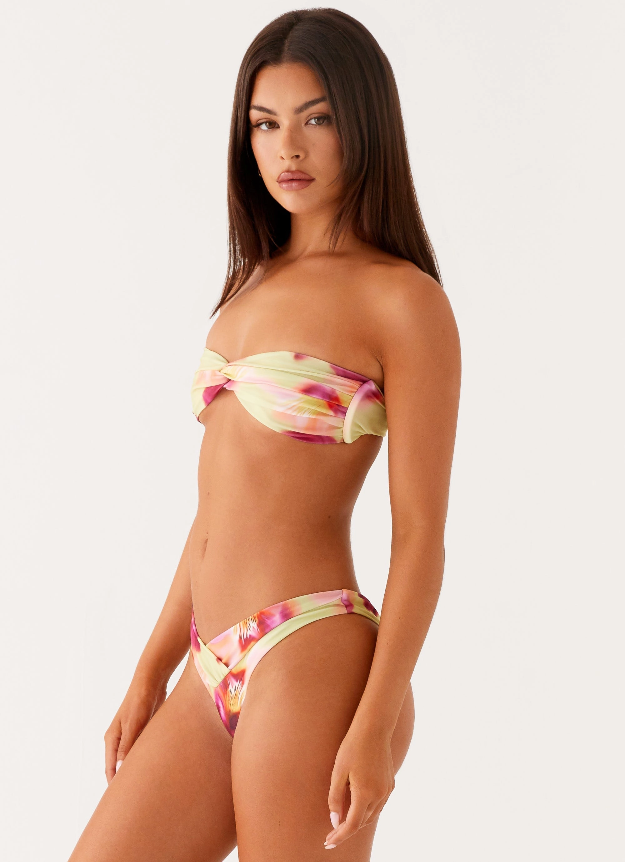 Fashion Trend Delta Bikini Bottoms - Green Tropical