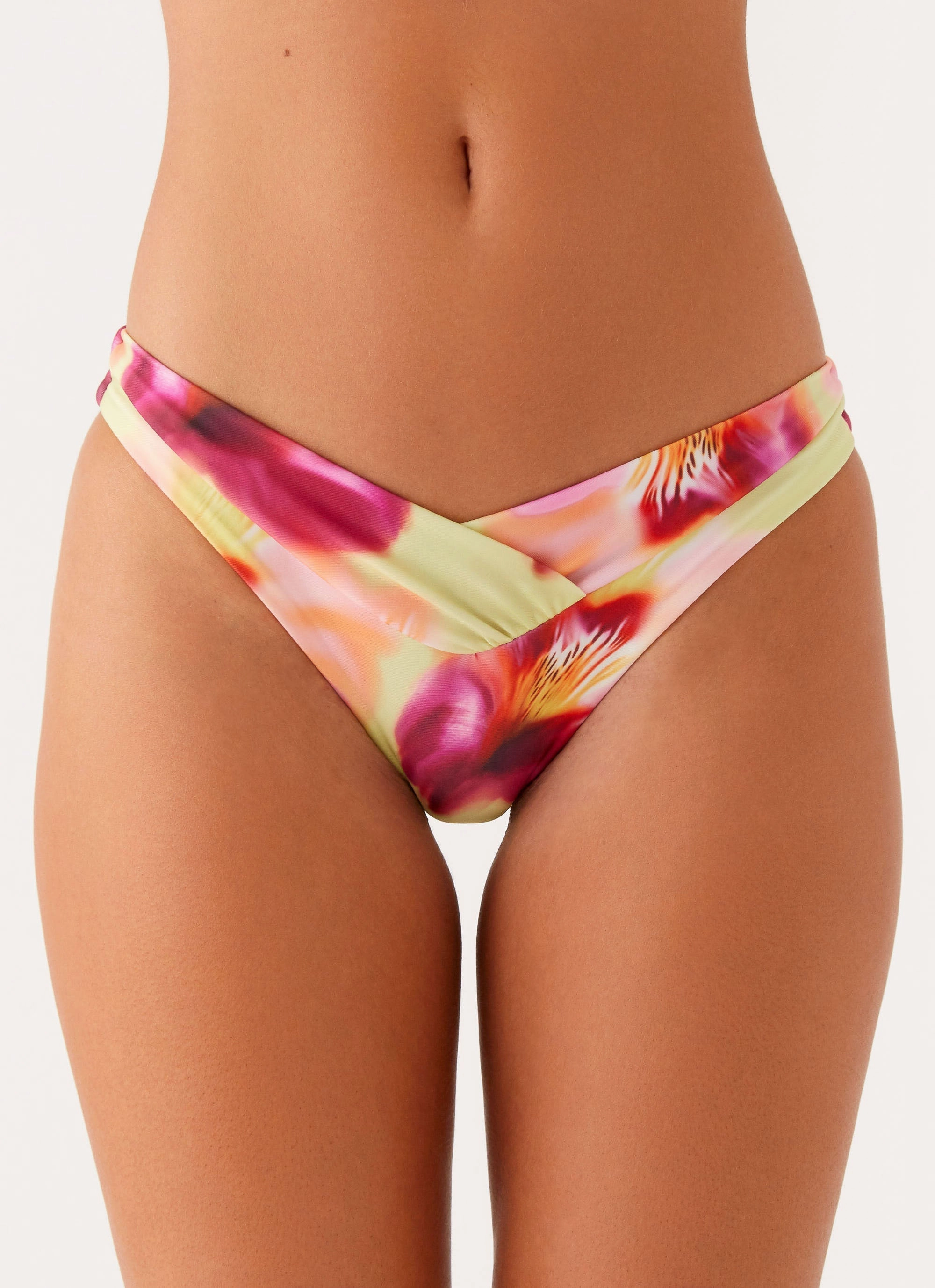 Delta Bikini Bottoms - Green Tropical Weekend Escape Active Fun