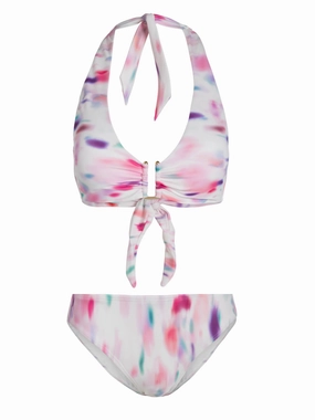 Sunny Getaway Shana Top   Classic Midrise Bottom In Hazy Ikat Ivory