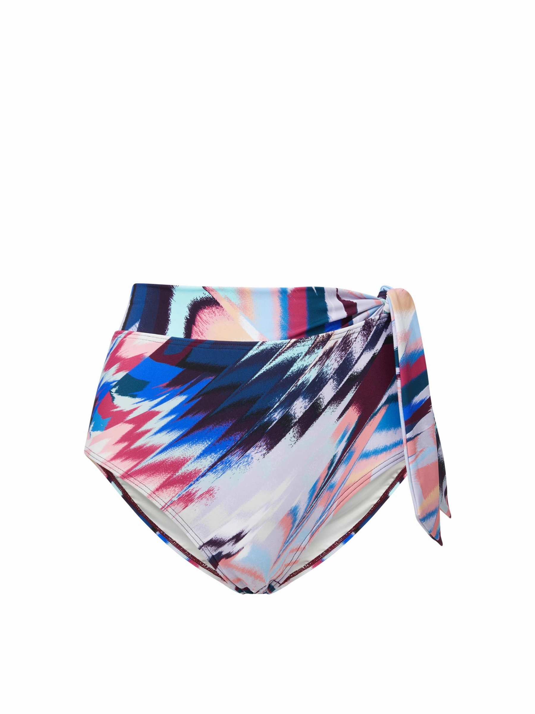 Stay-Put Side Tie High Waist Bottom Mosaic