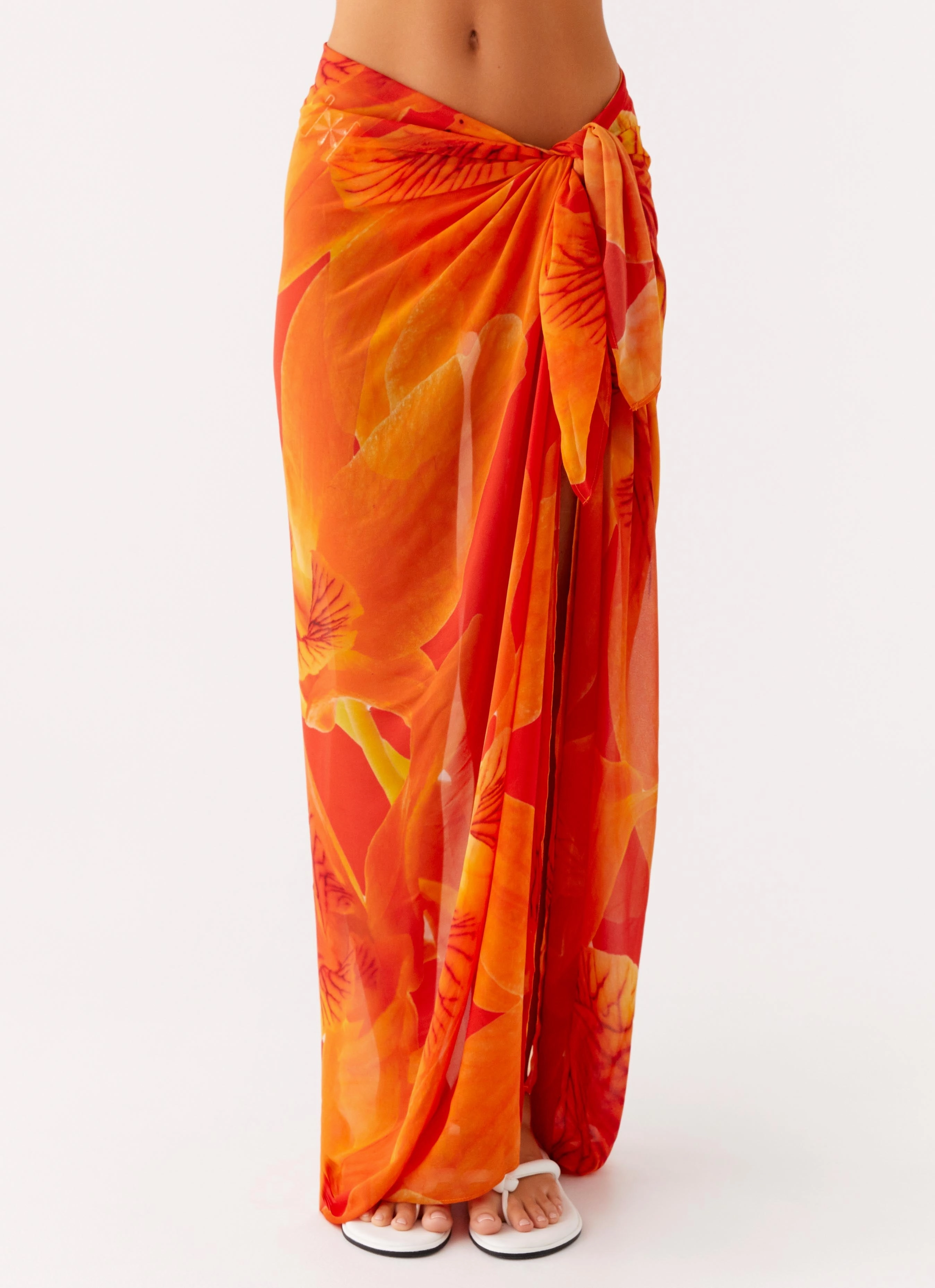 Saltwater Resilient Sandy Shores Sarong - Serene Orange