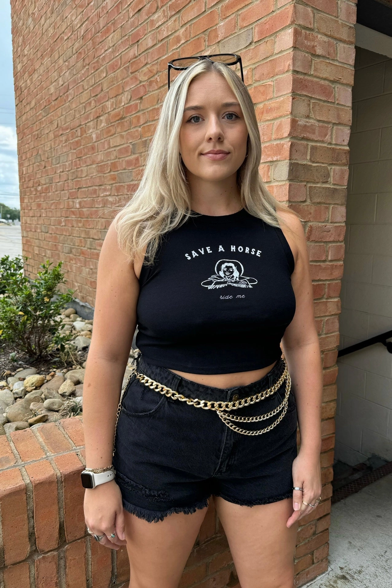 AthleisureReady Save A Horse Tank - Black