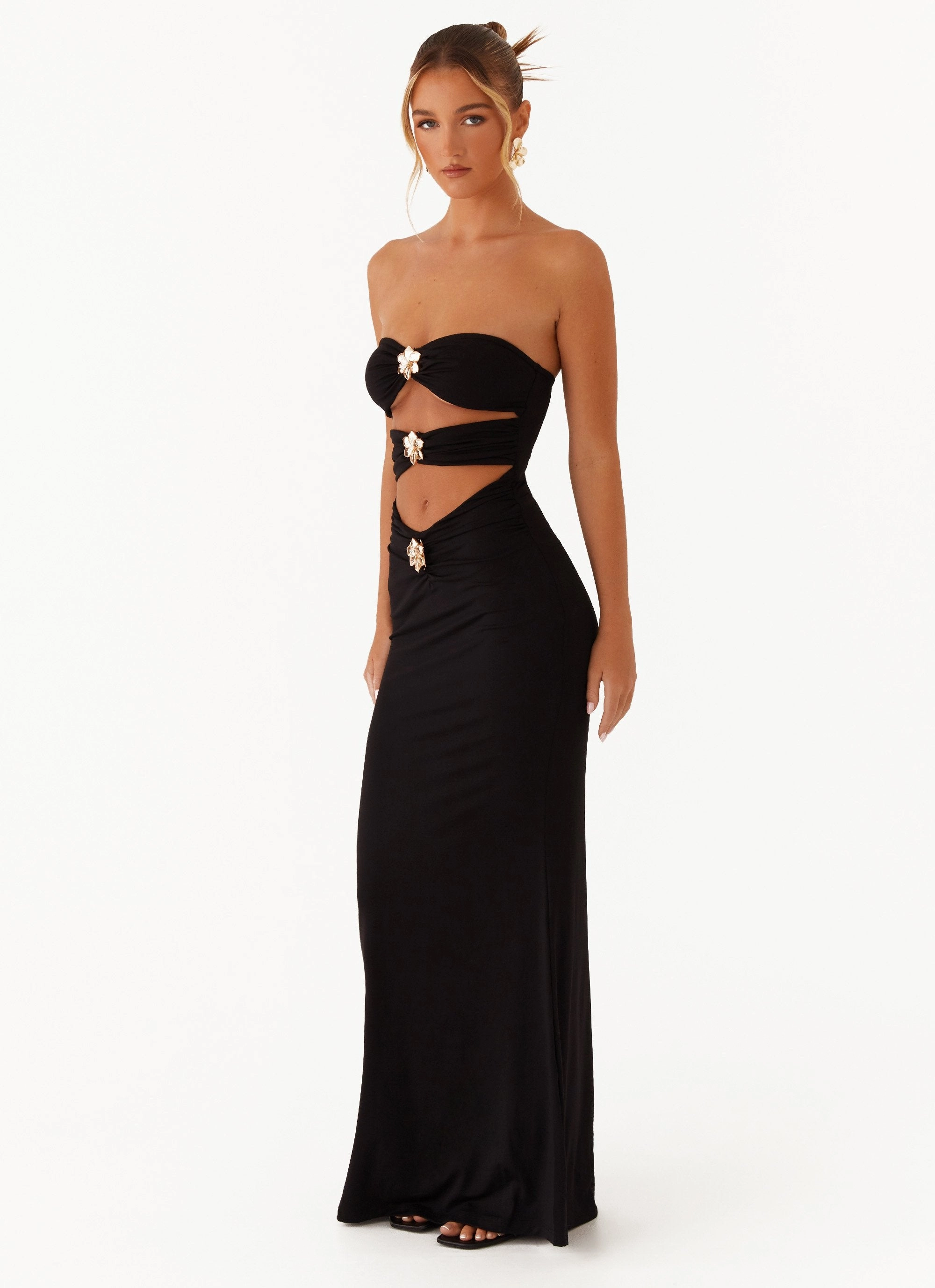 Save Me Maxi Dress - Black Soft Fabric Seasonal Must-Have